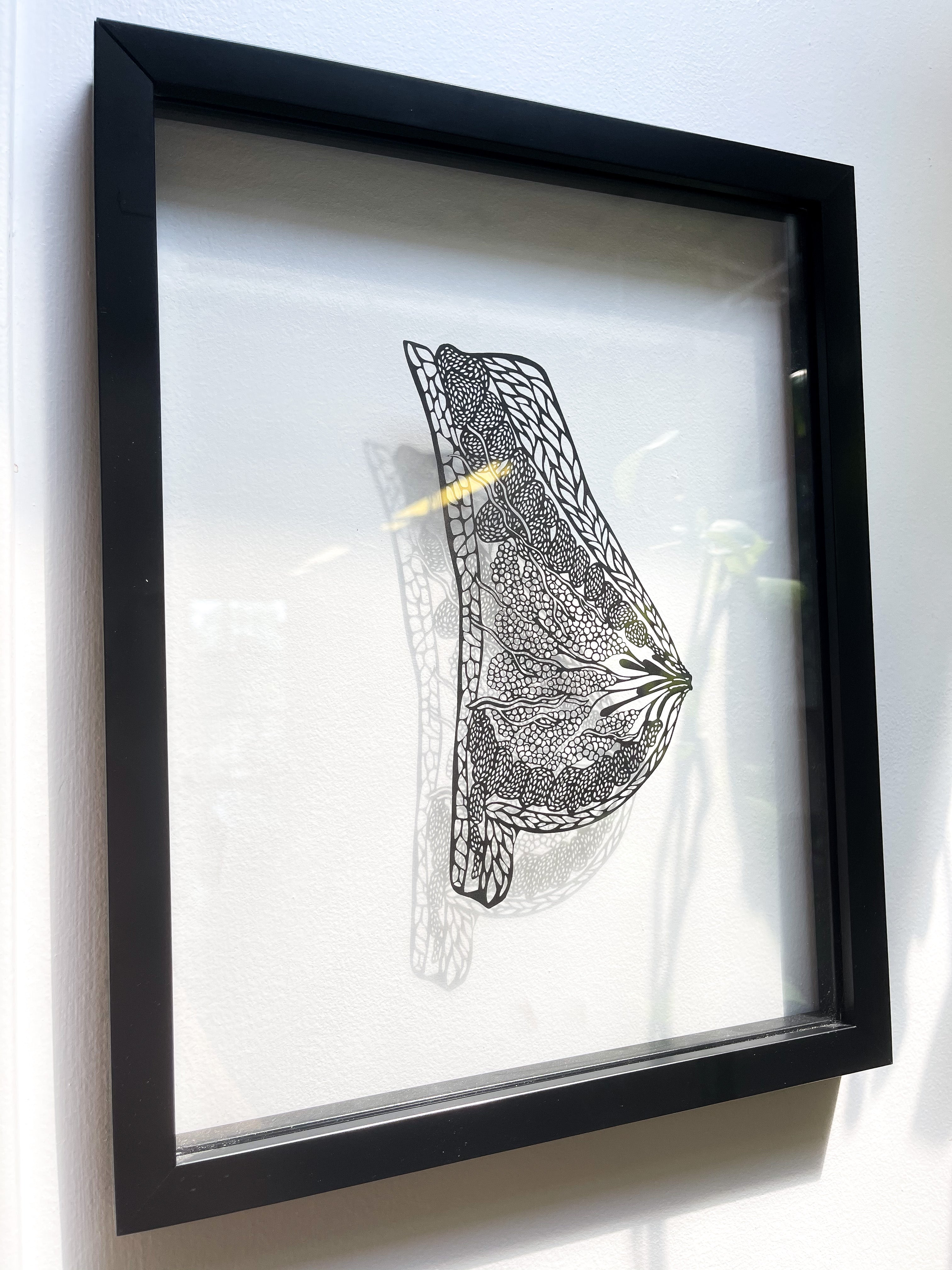 Anatomical Breast Papercutting Artwork