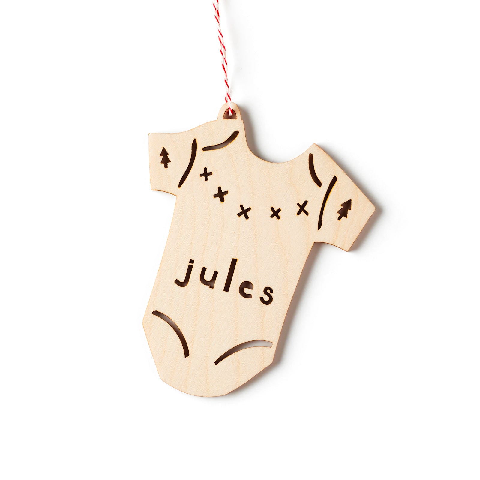 Custom Onesie Baby's First Christmas Ornament