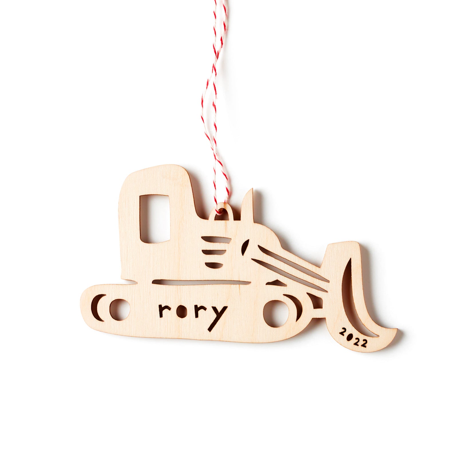 Bulldozer Construction Vehicle Custom Ornament