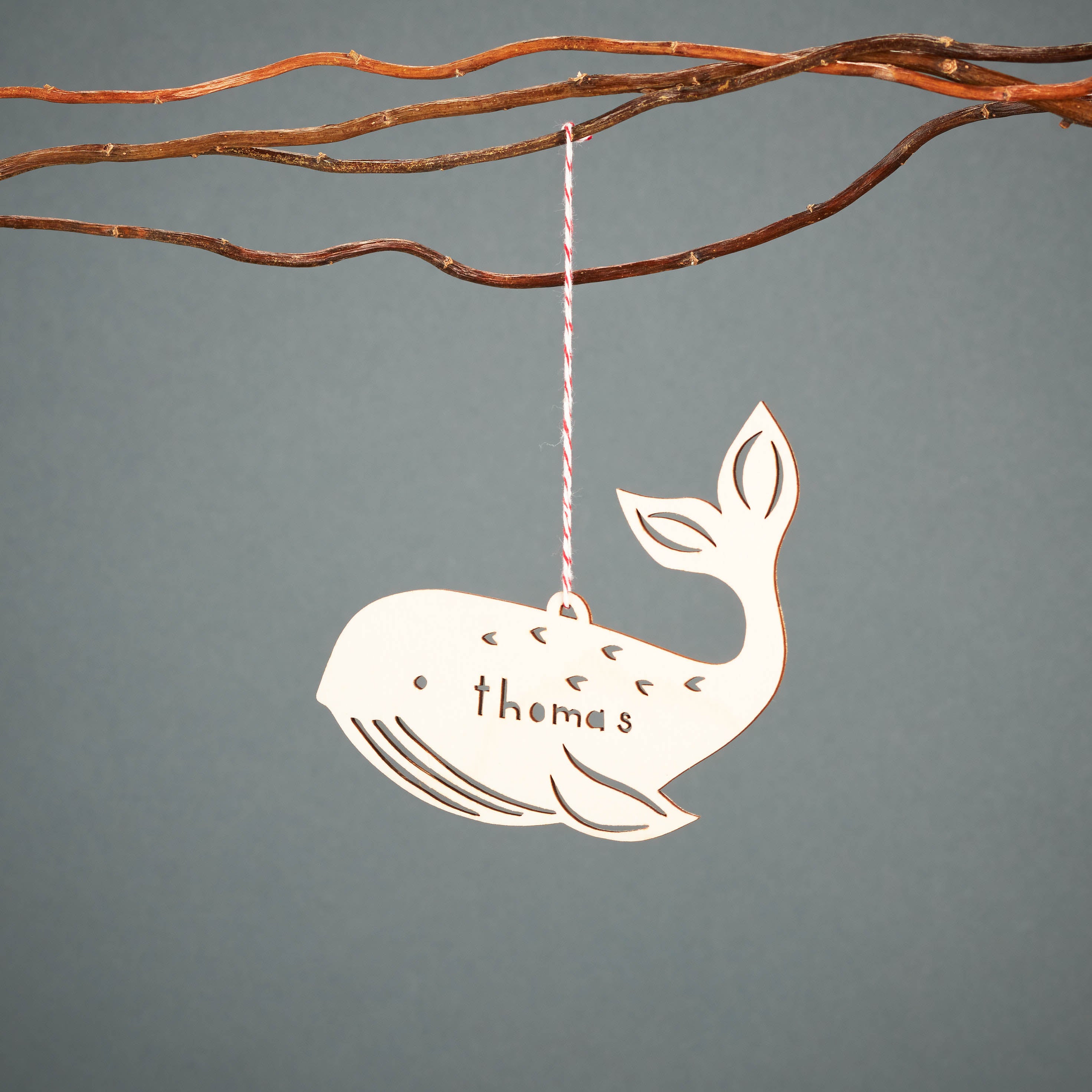 Custom Whale Ornament