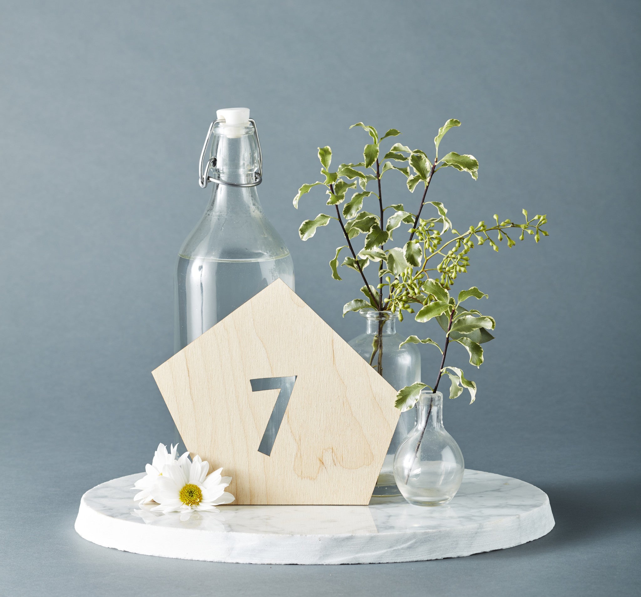 Geometric Wedding Table Numbers