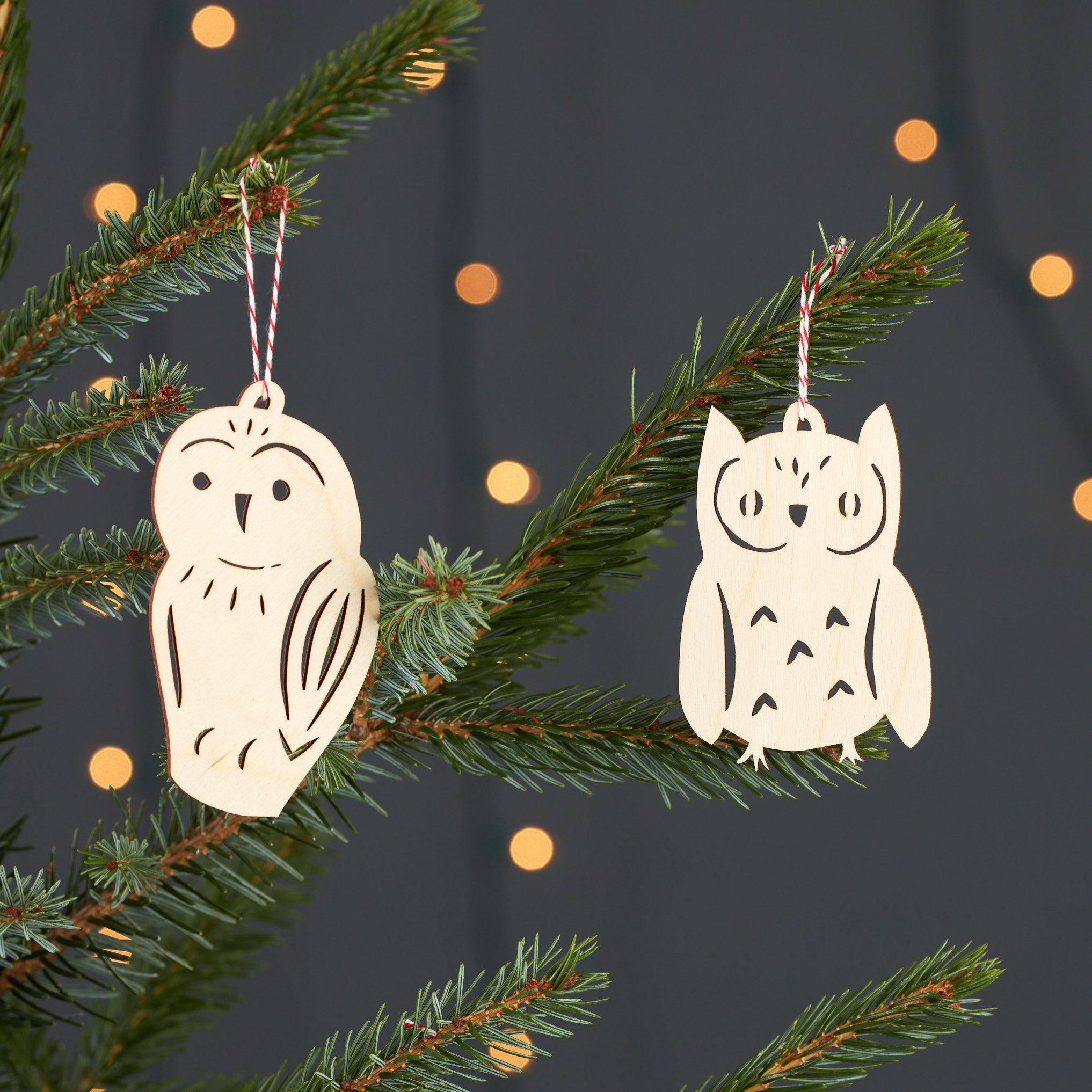 Owl Ornaments (set of 2)