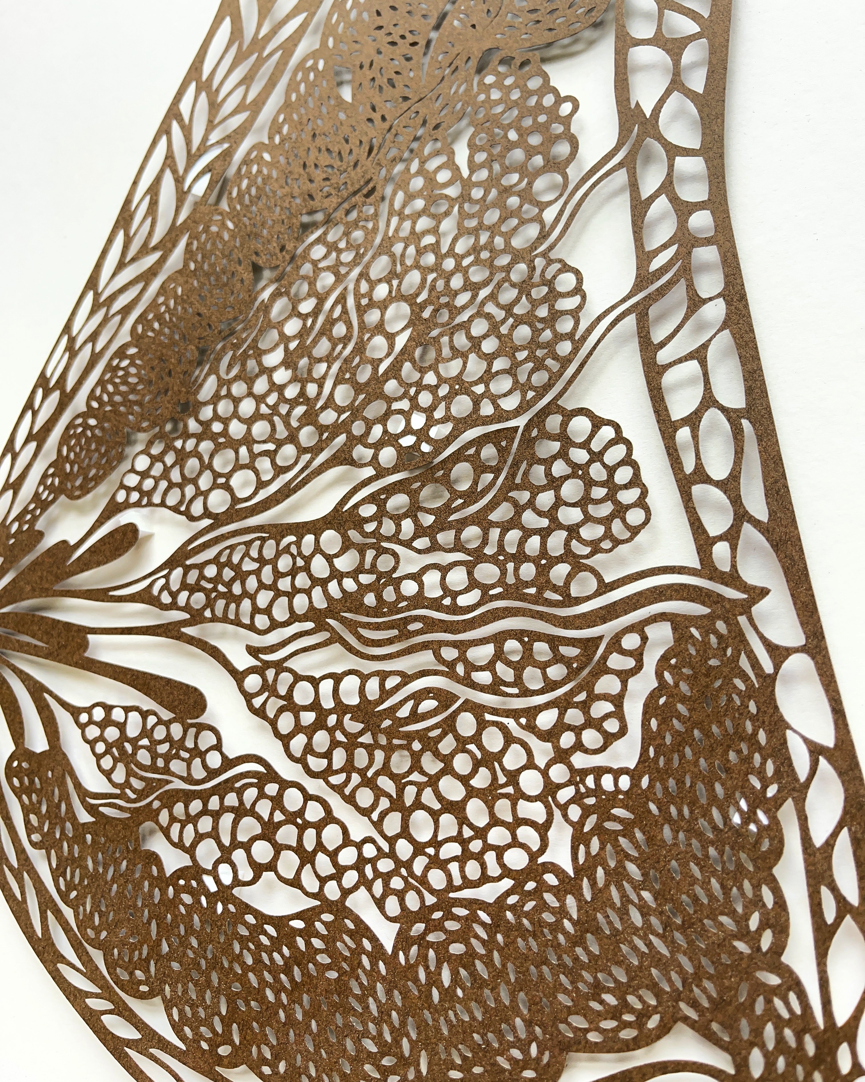 Anatomical Breast Papercutting Artwork