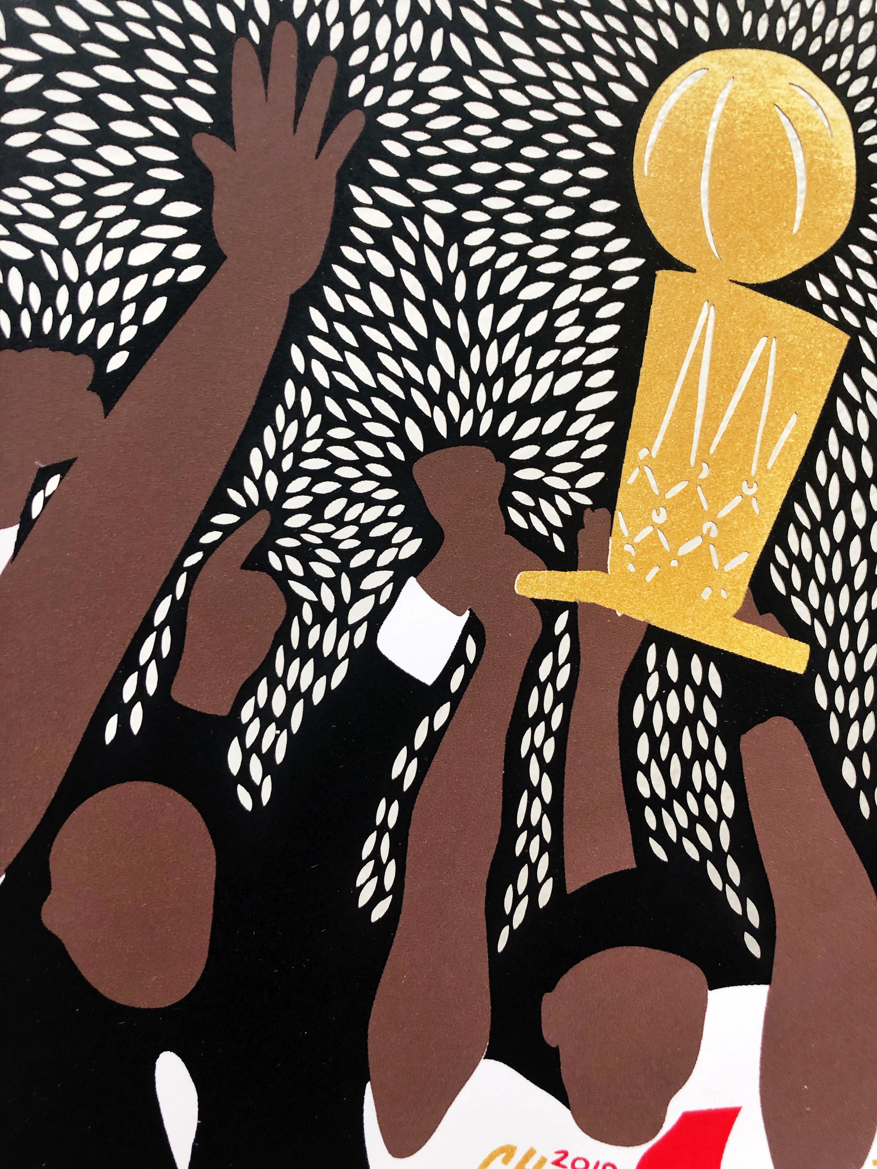 The Champs Raptors Lasercut Screenprint