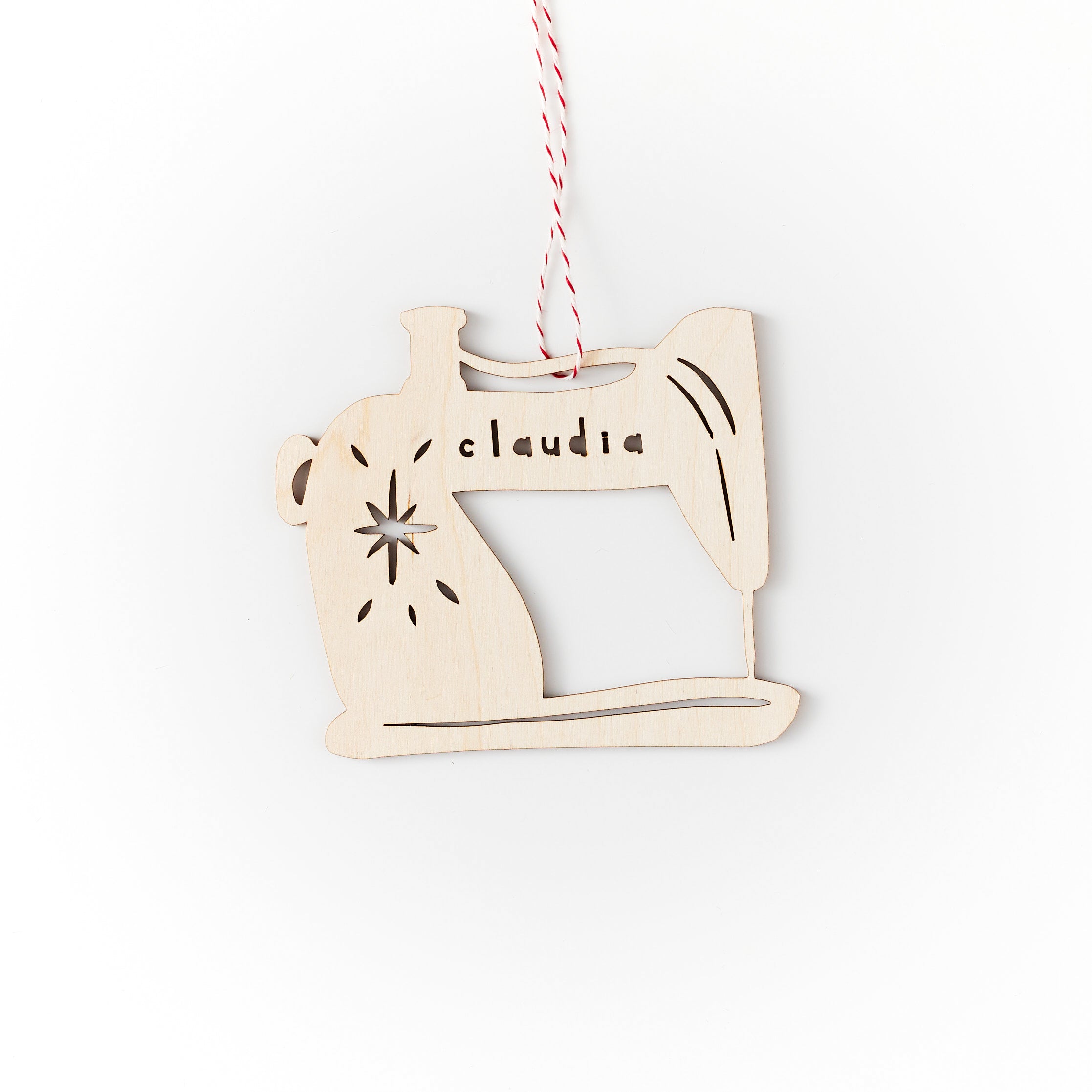 Custom Sewing Machine Ornament