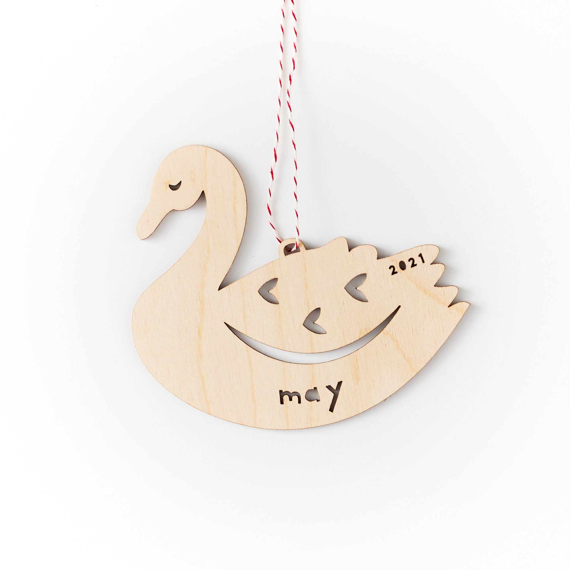 Custom Swan Ornament