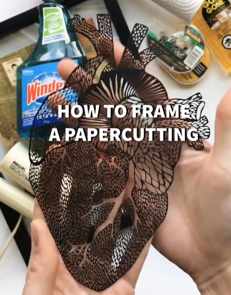 How to Frame a Papercutting Display Ideas and Inspo for Unique Artwork Framing and Displays