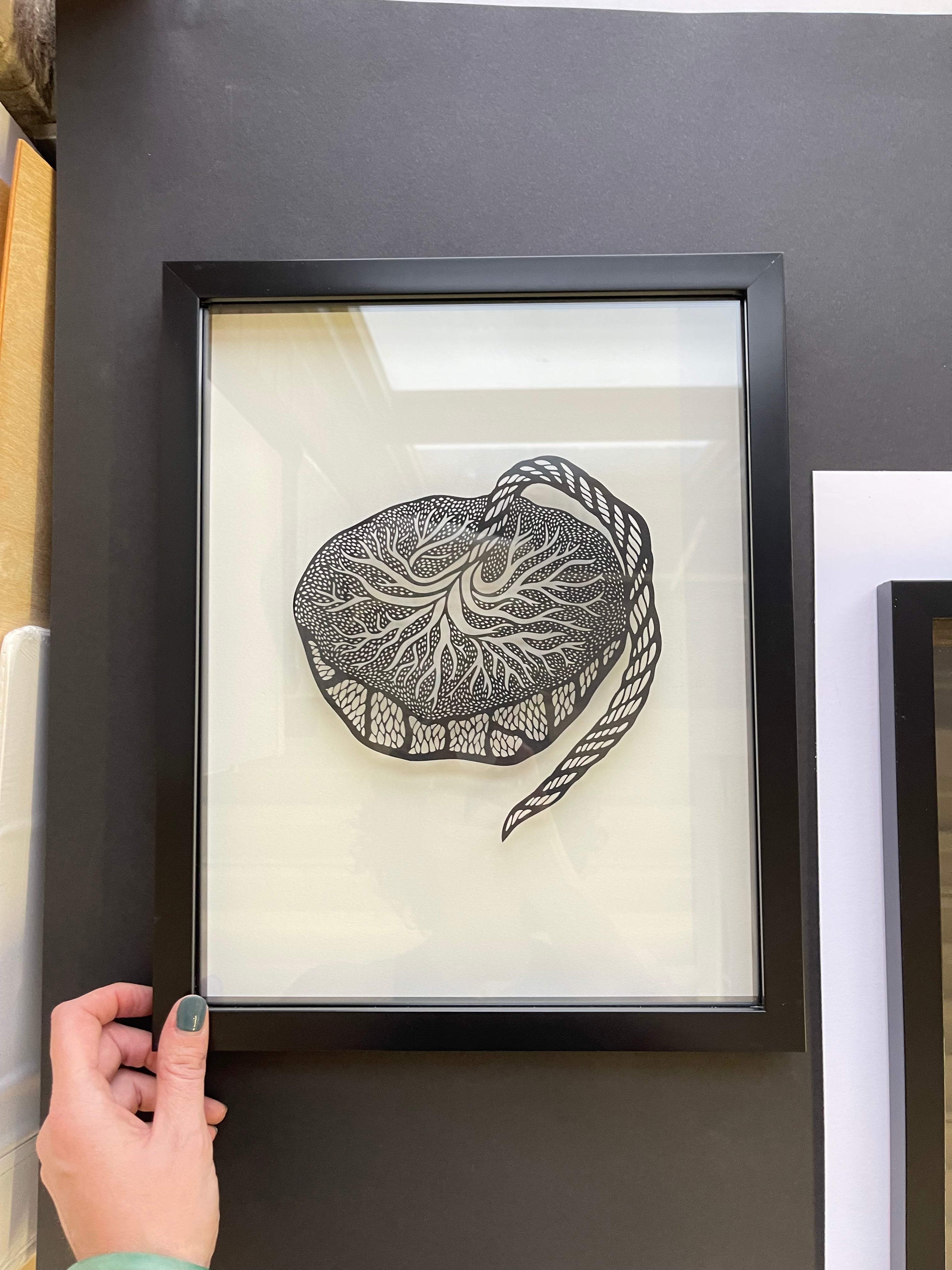 Anatomical Placenta Papercutting Artwork