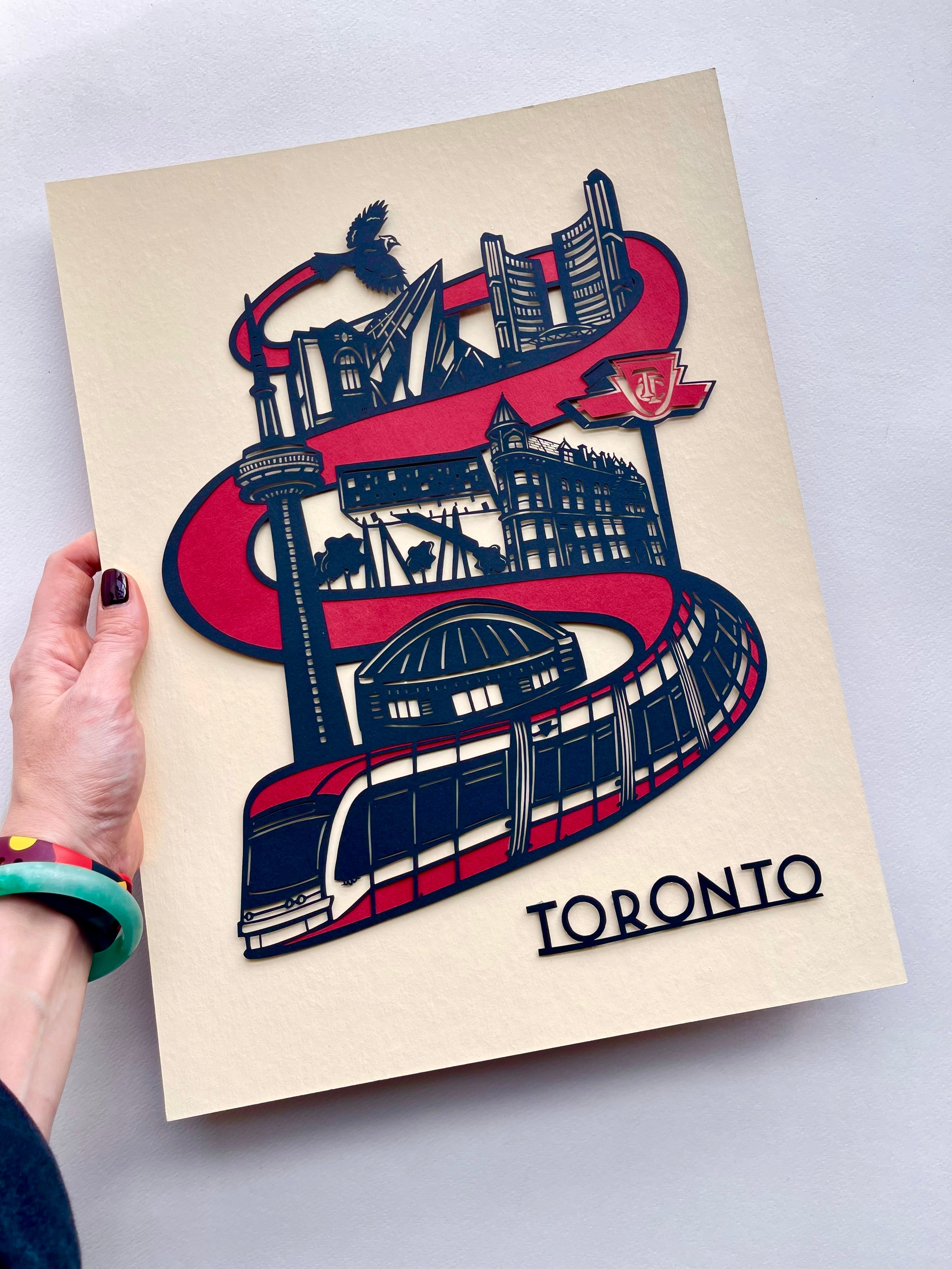 TTC Collab Toronto Papercutting