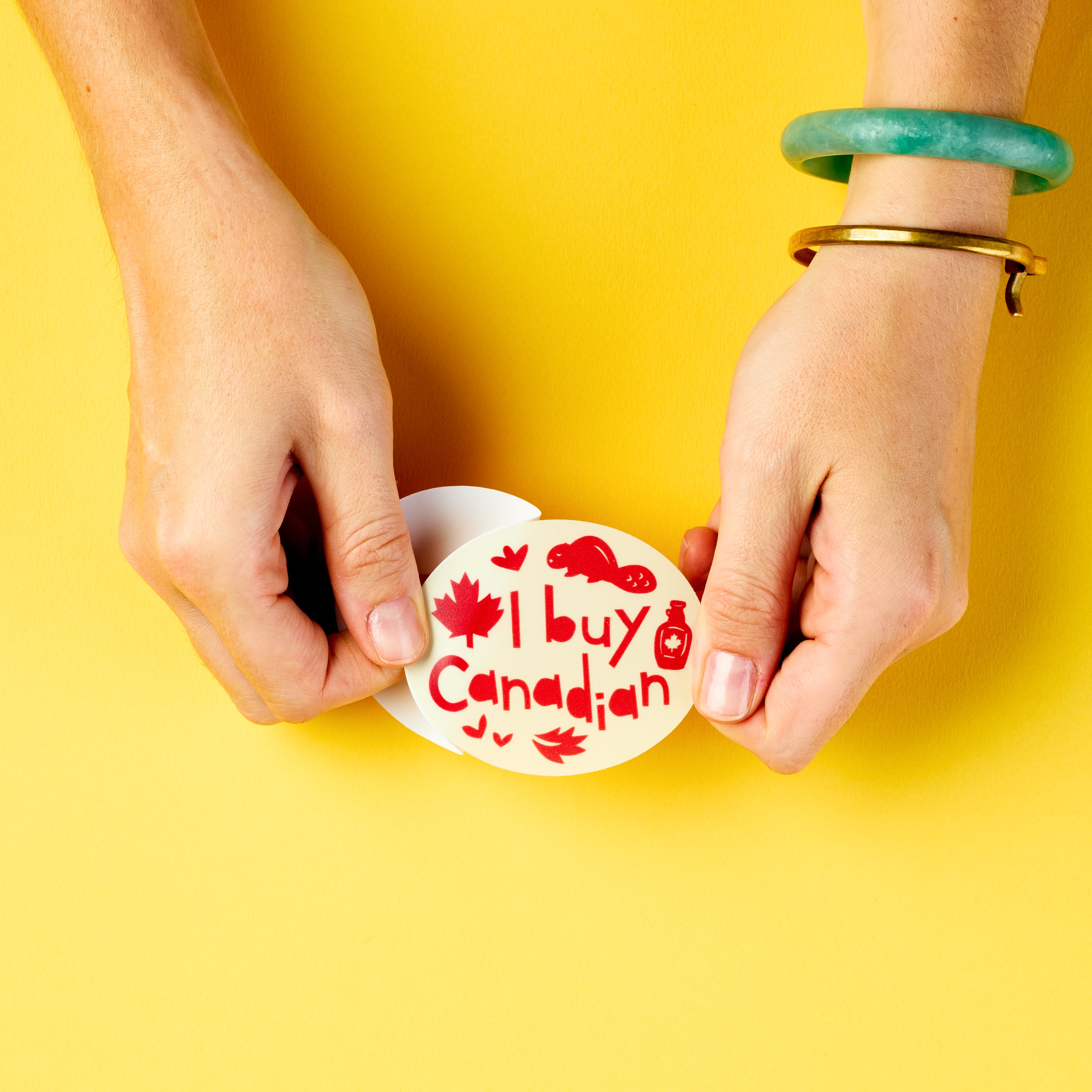 I buy Canadian vinyl sticker