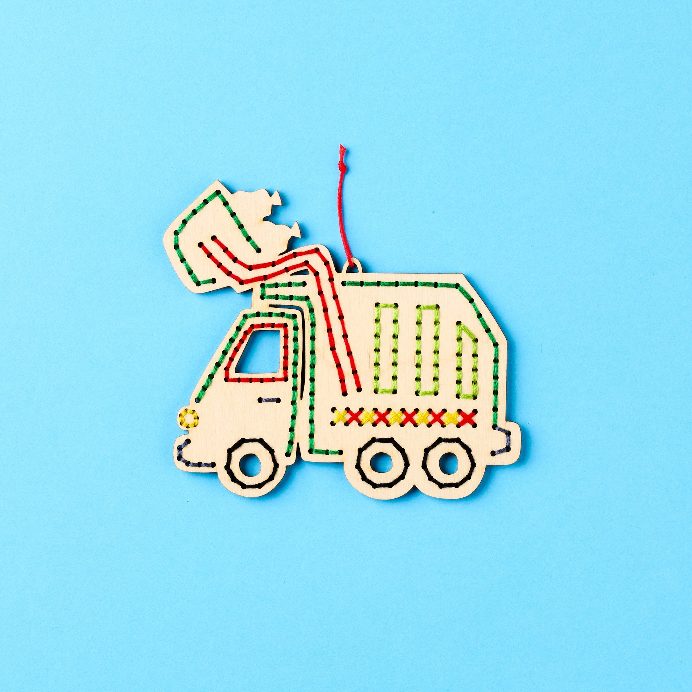 Garbage Truck Cross-Stitch DIY Kit
