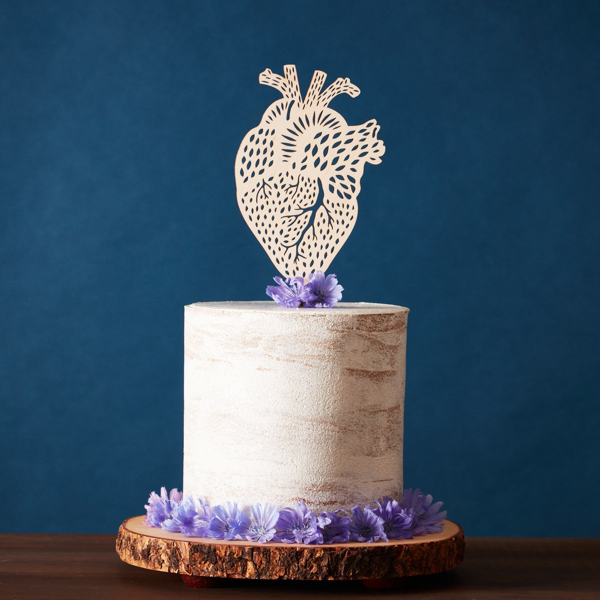 Anatomical Heart Cake Topper | Light + Paper