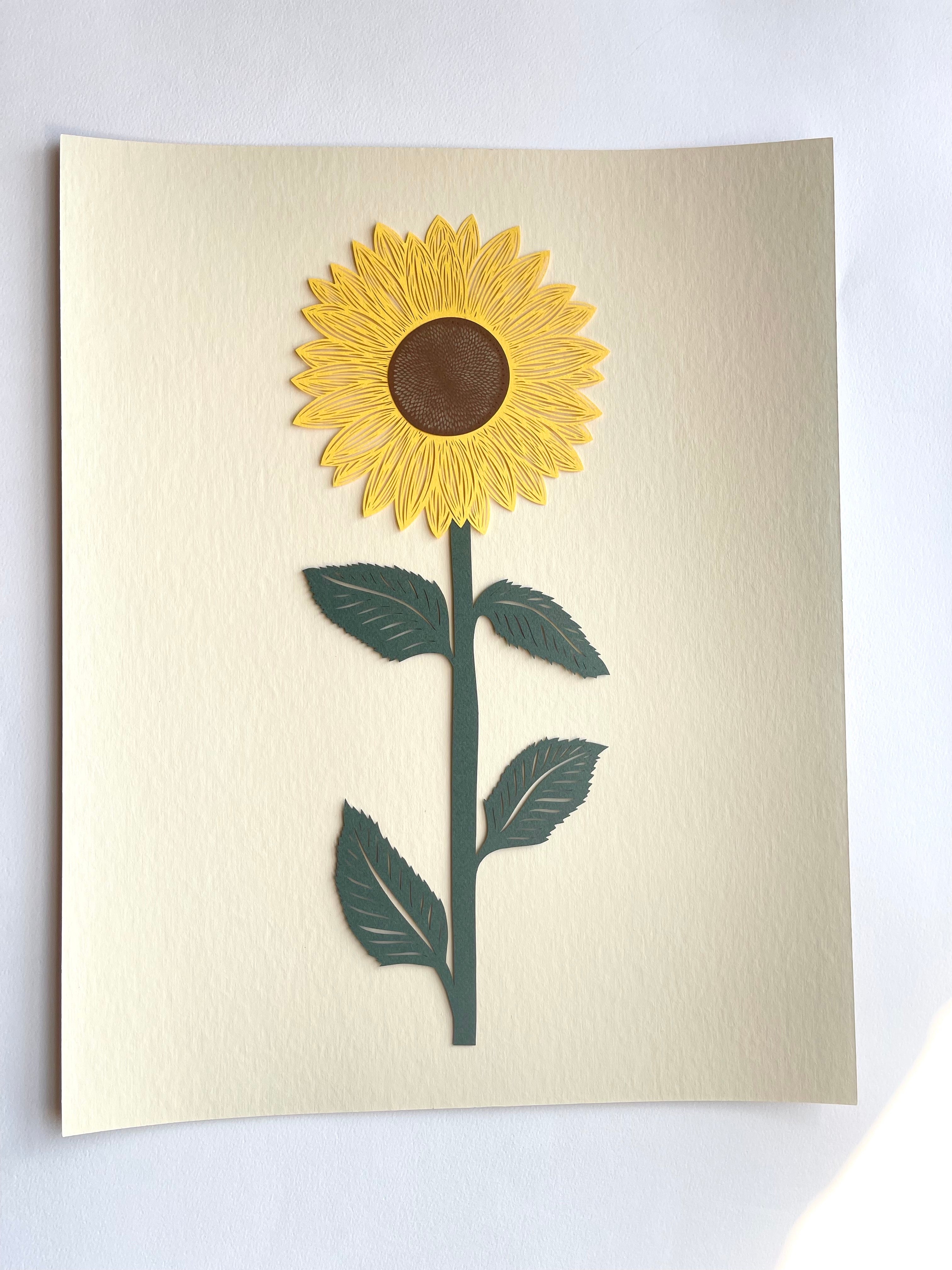 Sunflower Papercutting