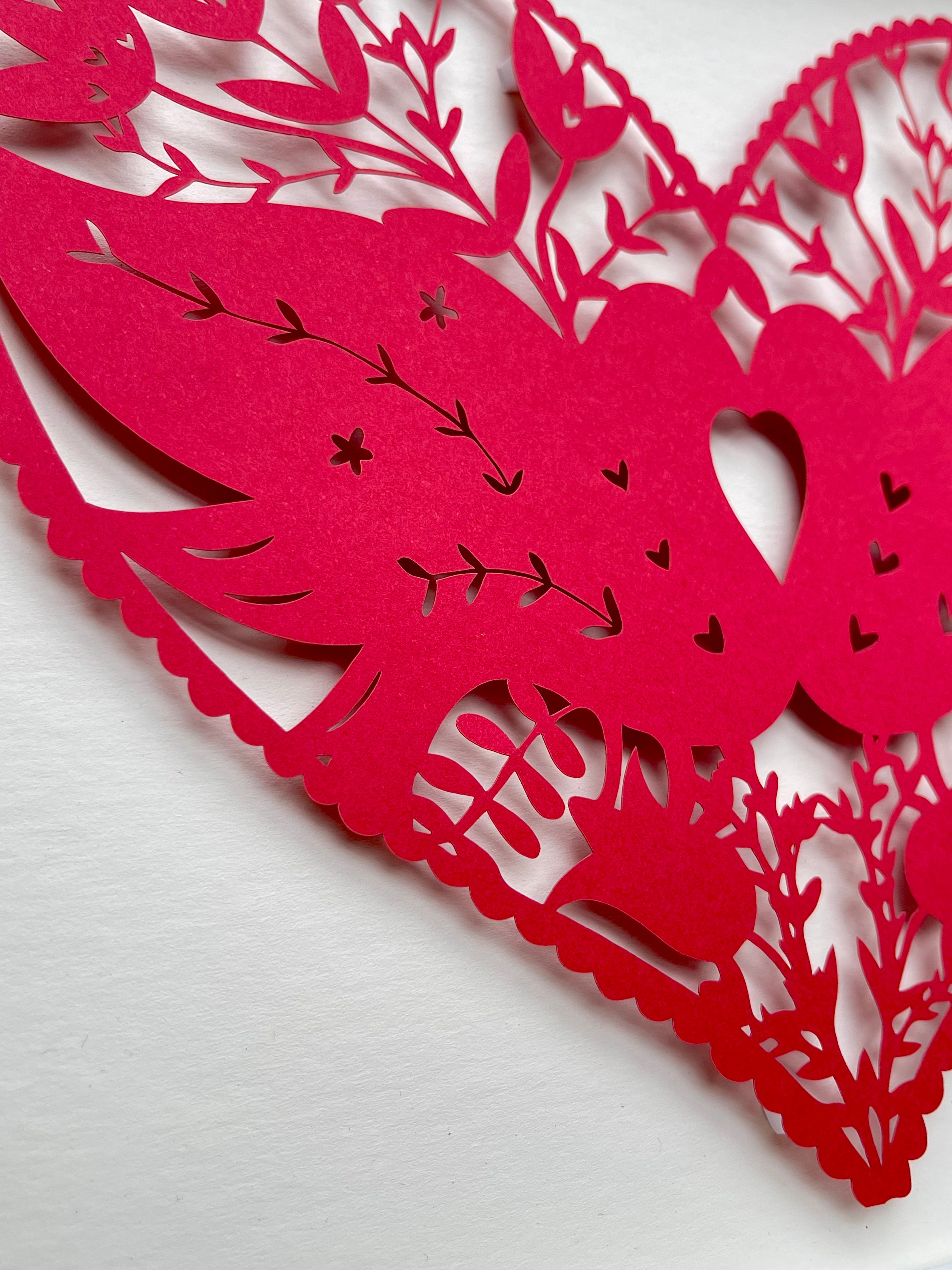 Folk Heart papercutting artwork