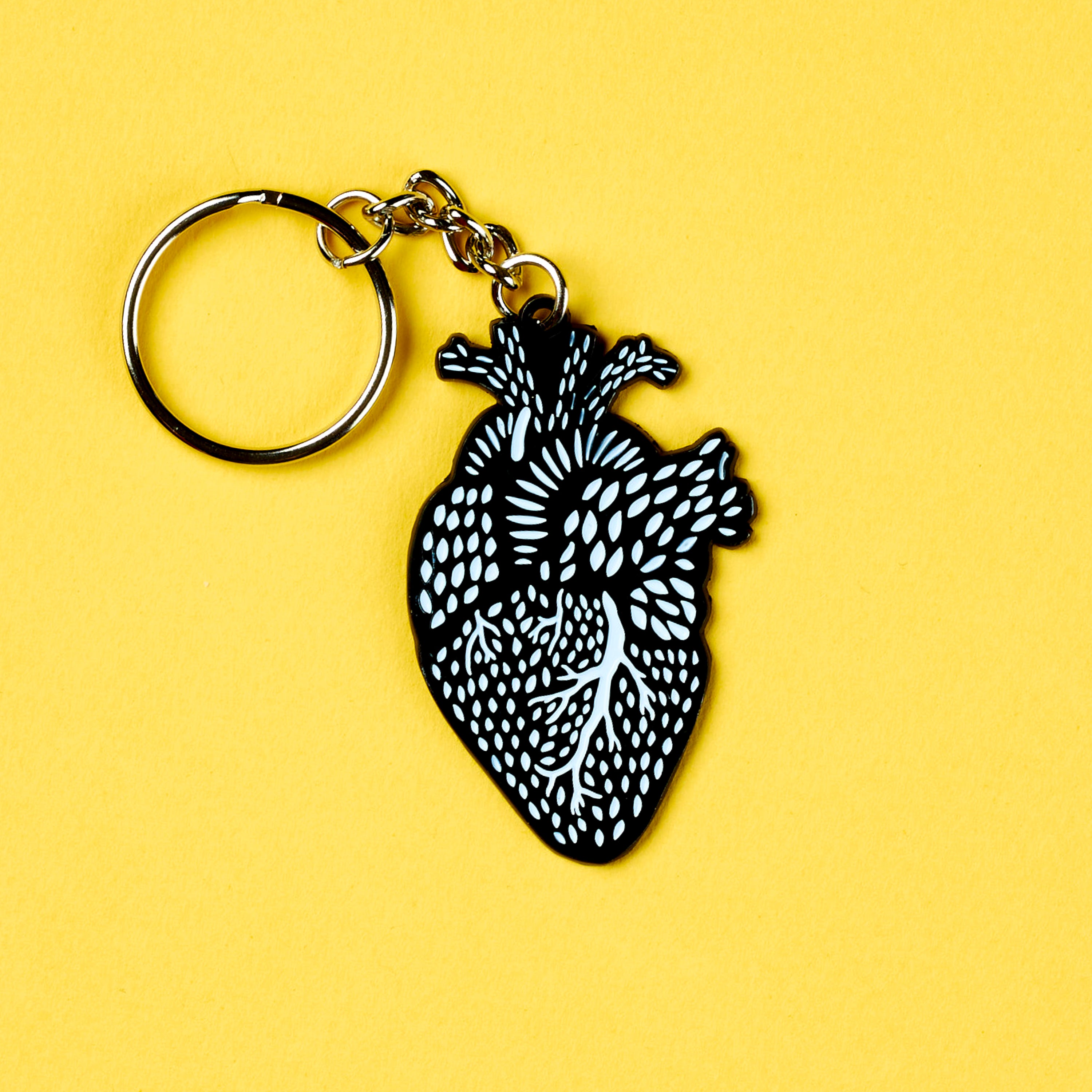 Heart Enamel Keychain