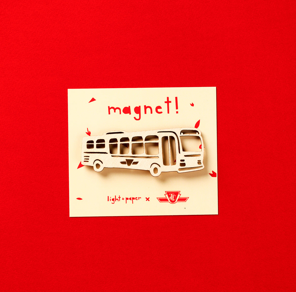 TTC Collab - Bus Magnet | Light + Paper