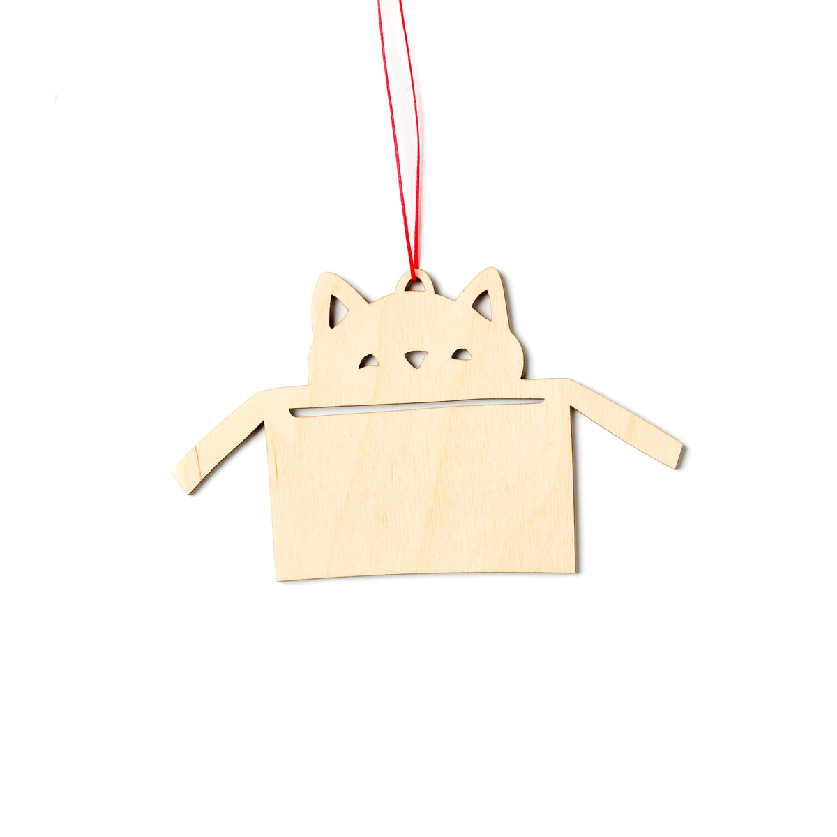 Cat in Box Ornament