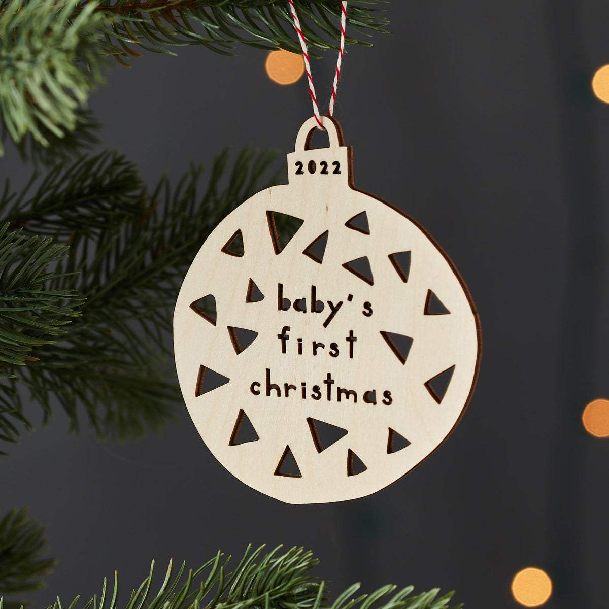 Holiday Triangles Ball Ornament