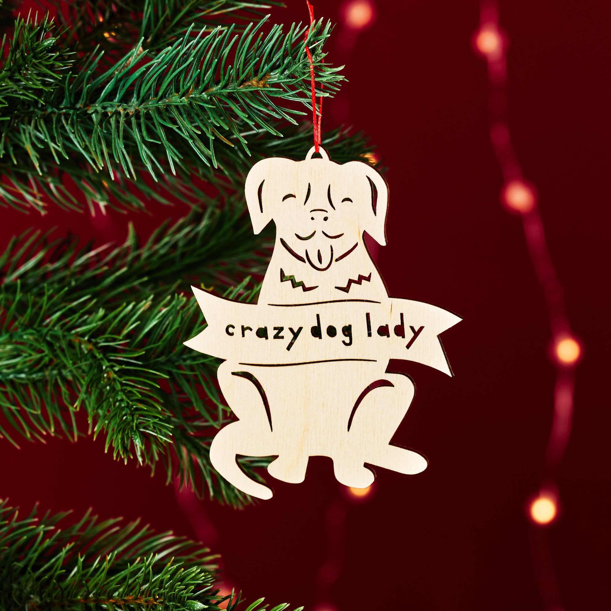 Crazy or Childless Cat/Dog lady Ornament