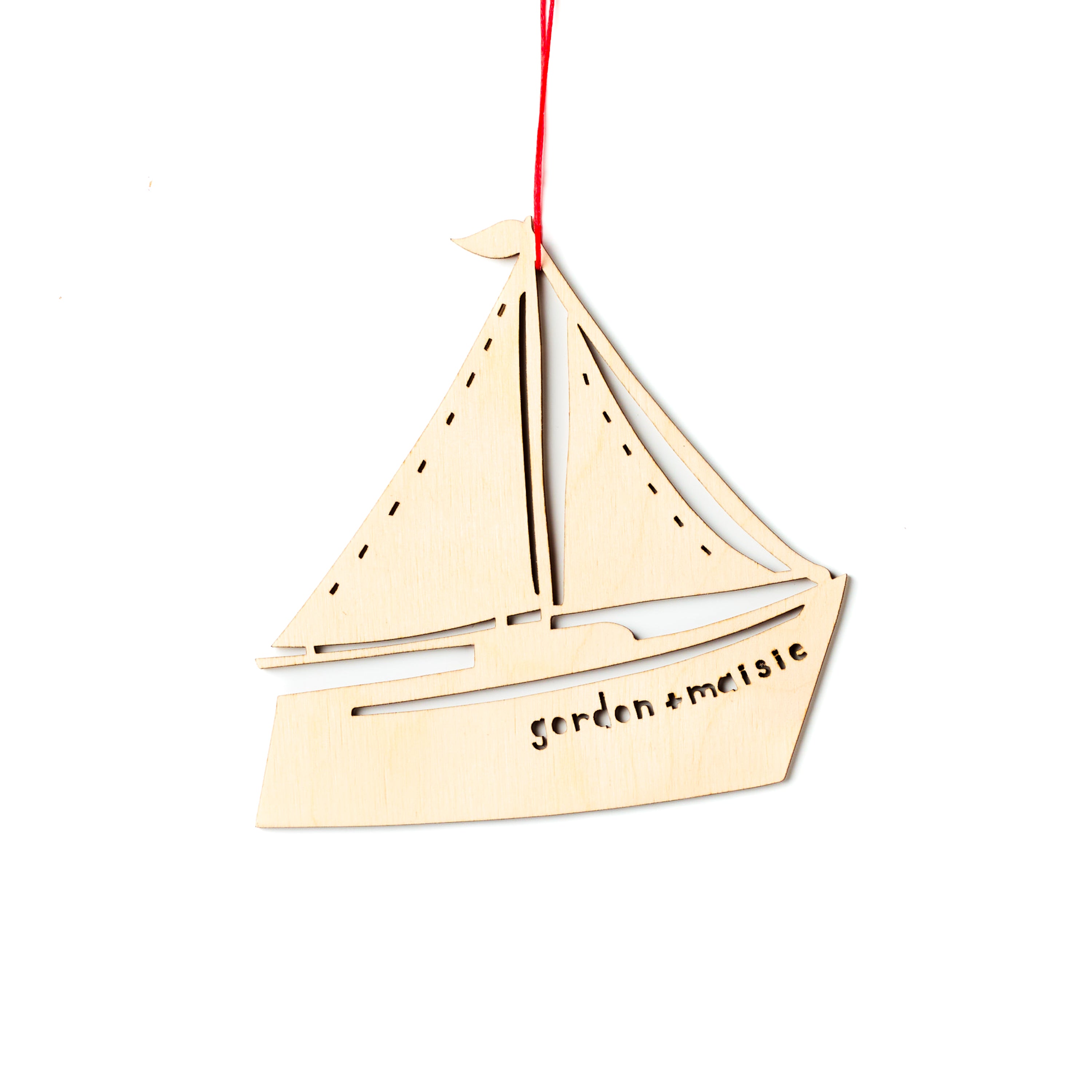 Sailboat Custom Ornament
