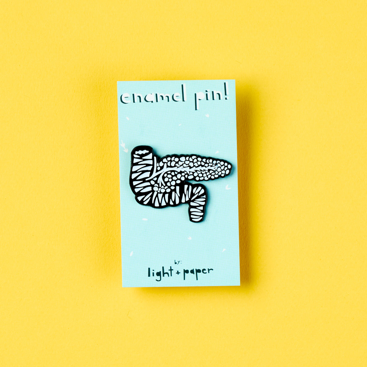 Pancreas Enamel Pin | Light + Paper