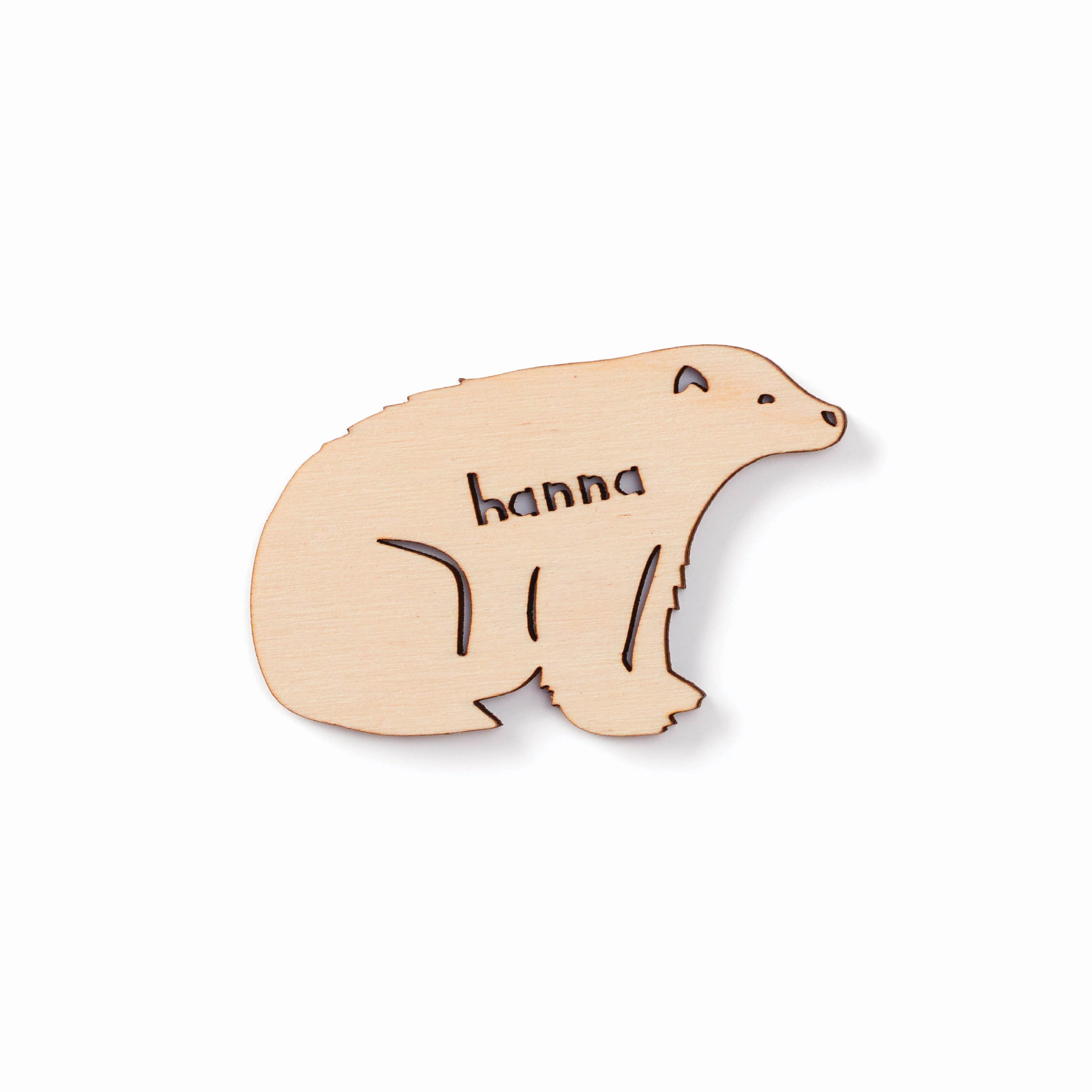 Bear - Custom Wooden Magnet