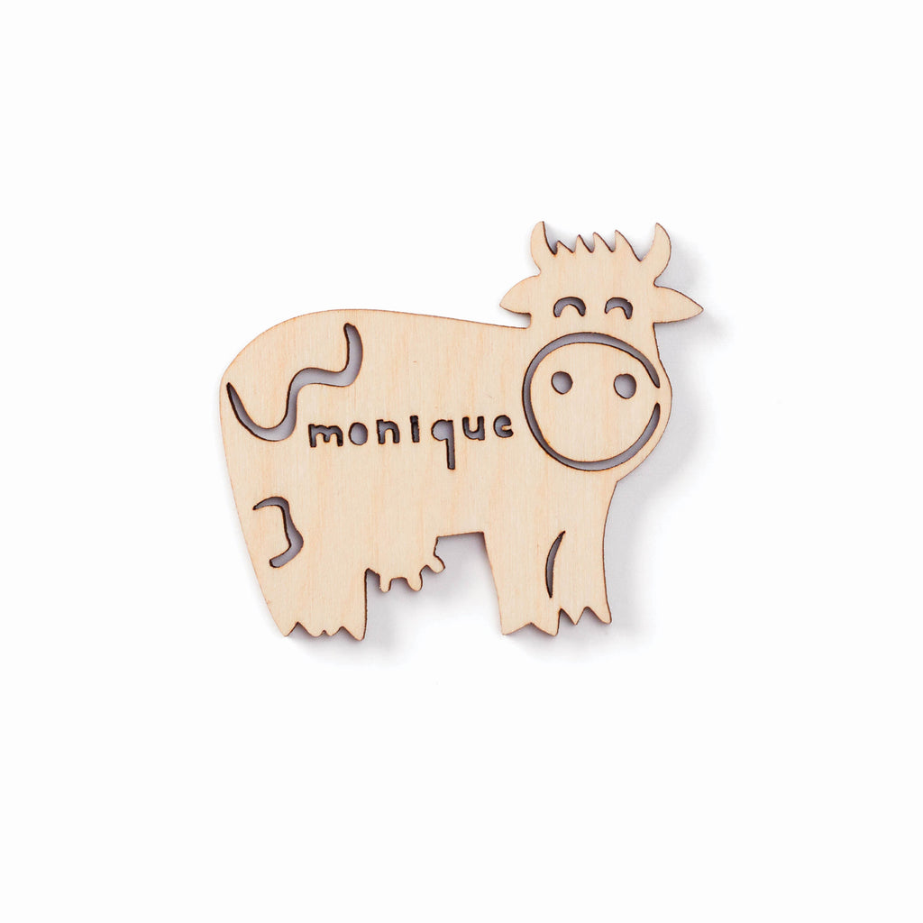 Cow - Custom Wooden Magnet