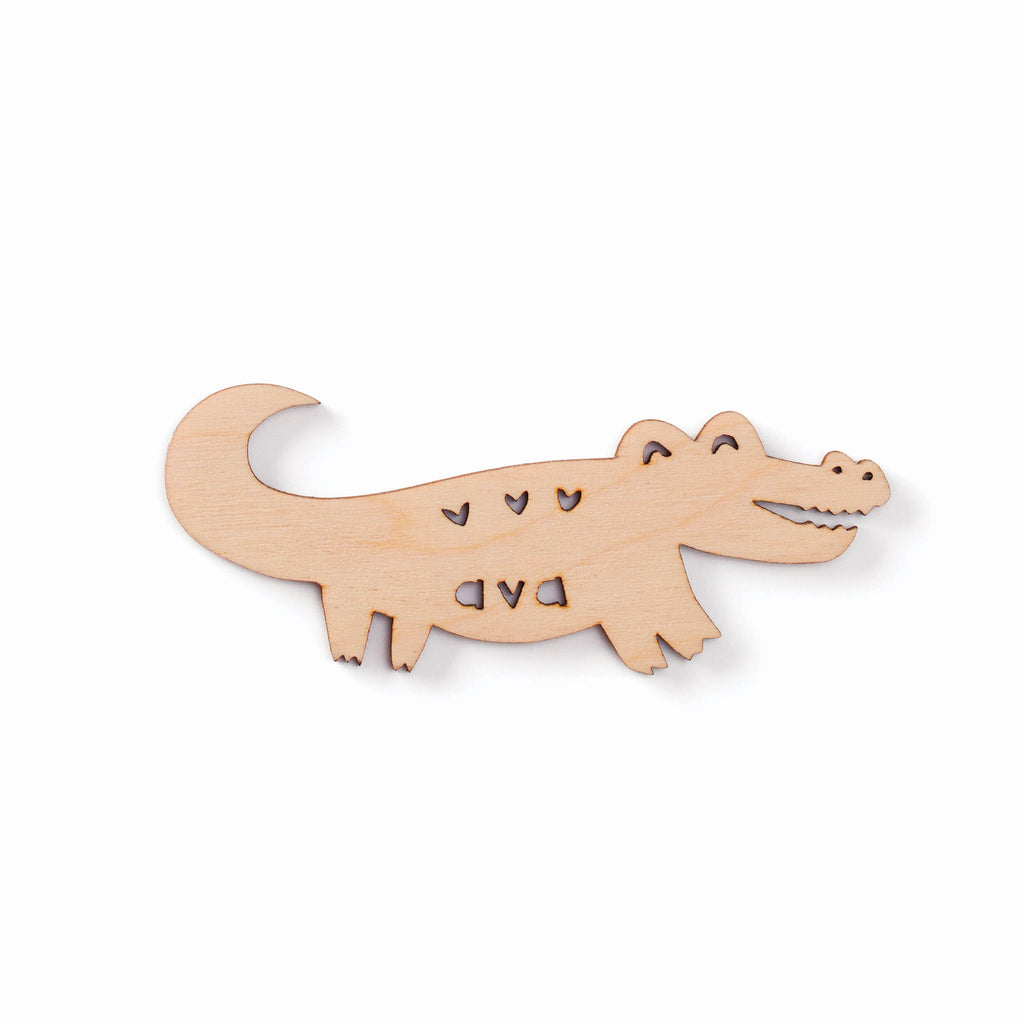 Crocodile Alligator - Custom Wooden Magnet