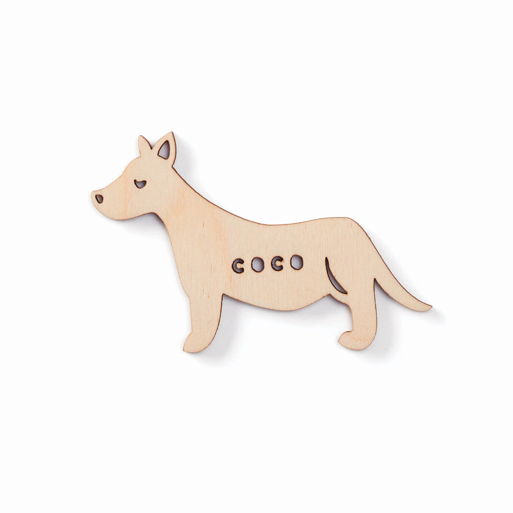 Dachshund/Long Mix 1 Dog - Custom Wooden Magnet