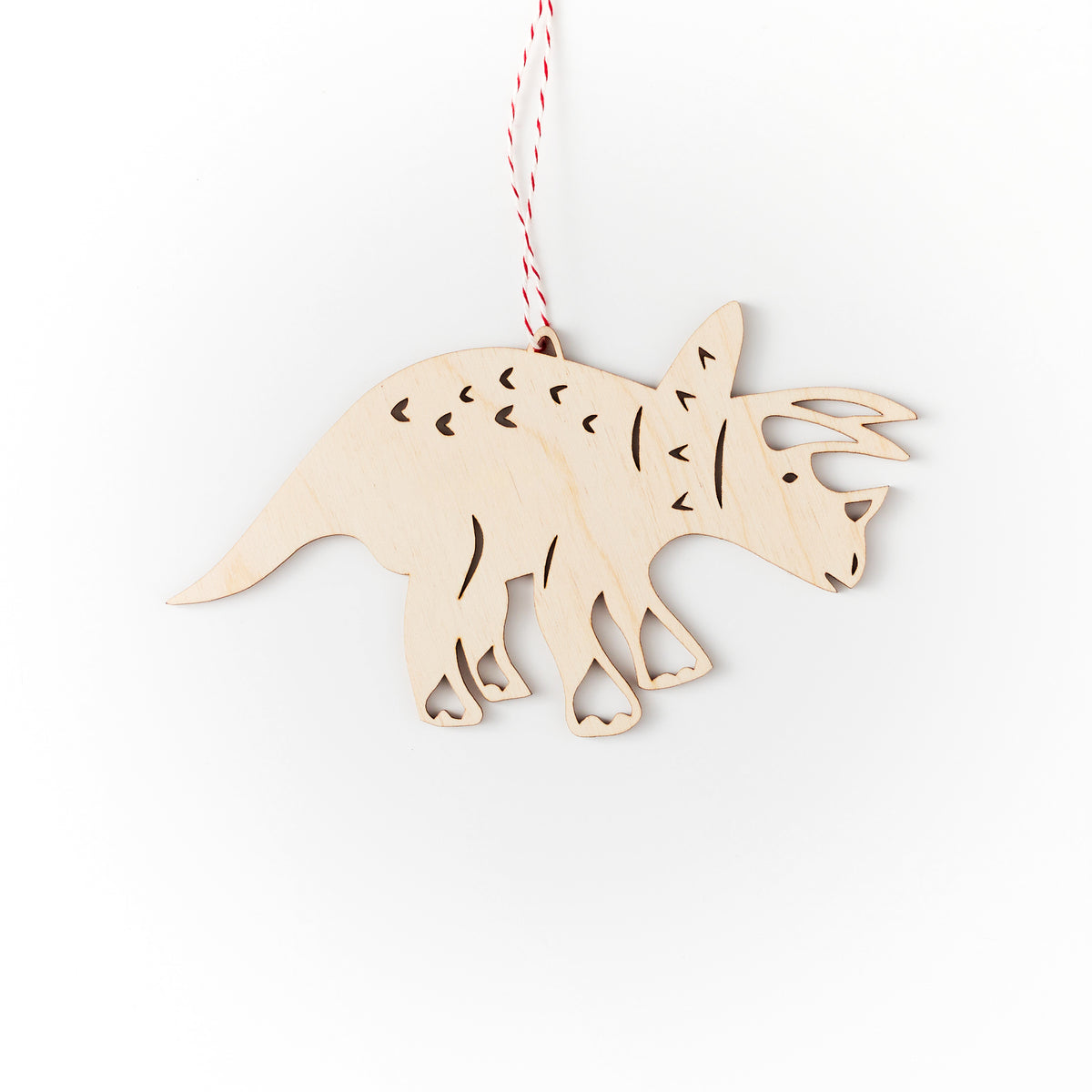 Triceratops Dinosaur Ornament