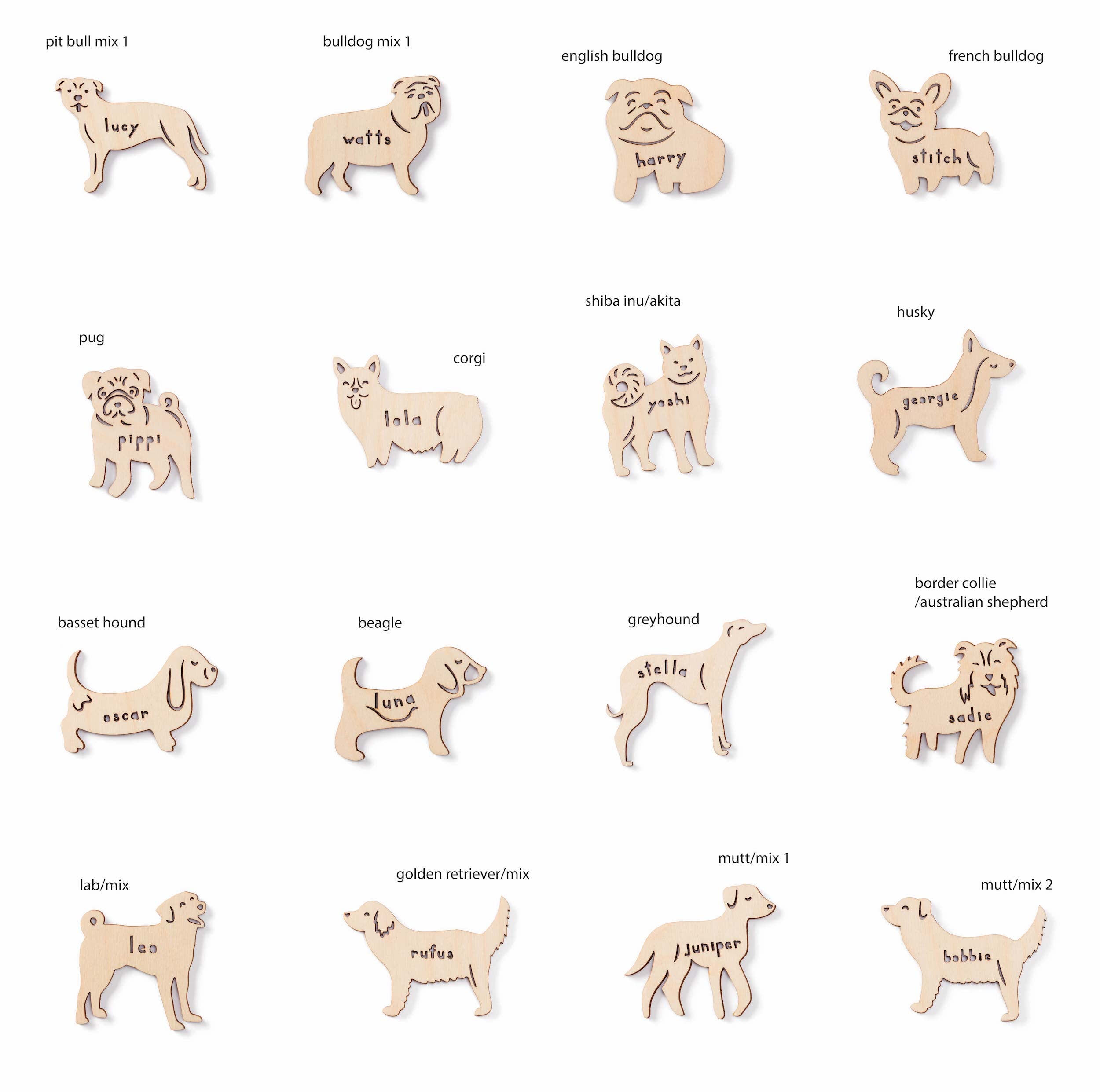 Lab/Mix Dog - Custom Wooden Magnet