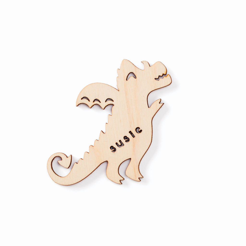 Dragon Cute - Custom Wooden Magnet