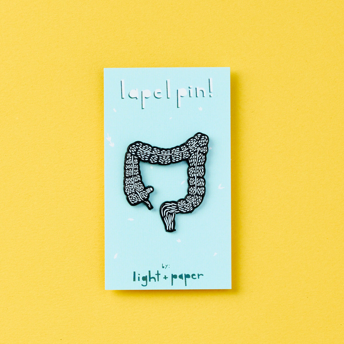 Large Intestine Anatomy Lapel Pin
