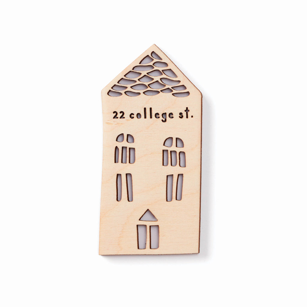Tall House - Custom Wooden Magnet