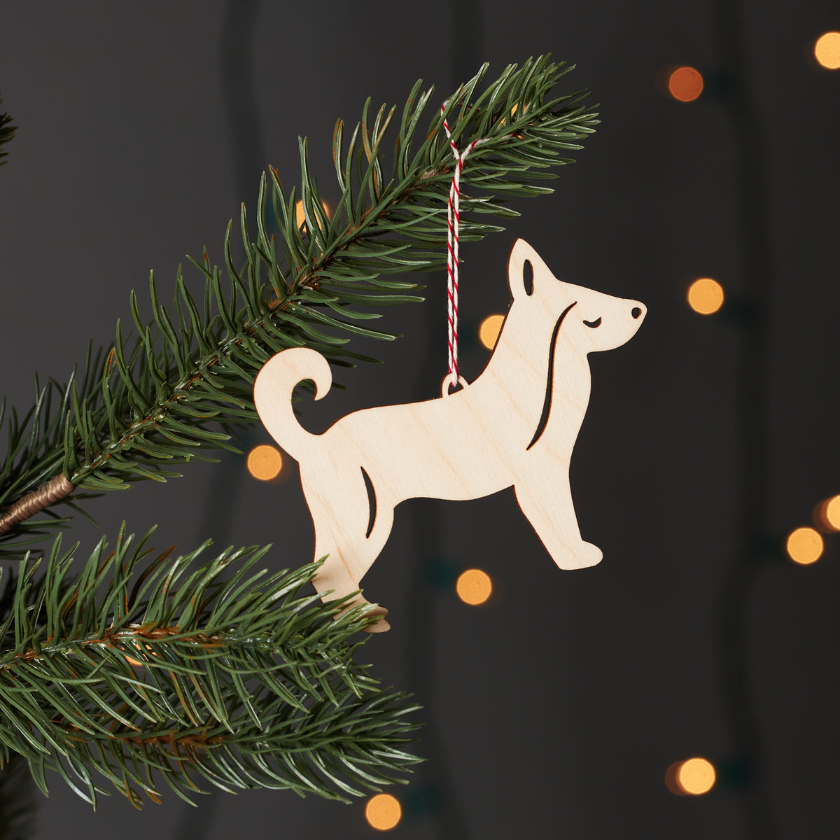 Husky Dog Ornament