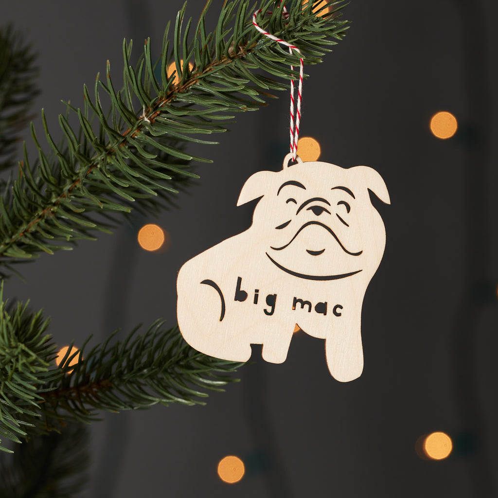 English Bulldog- Dog Custom Ornament