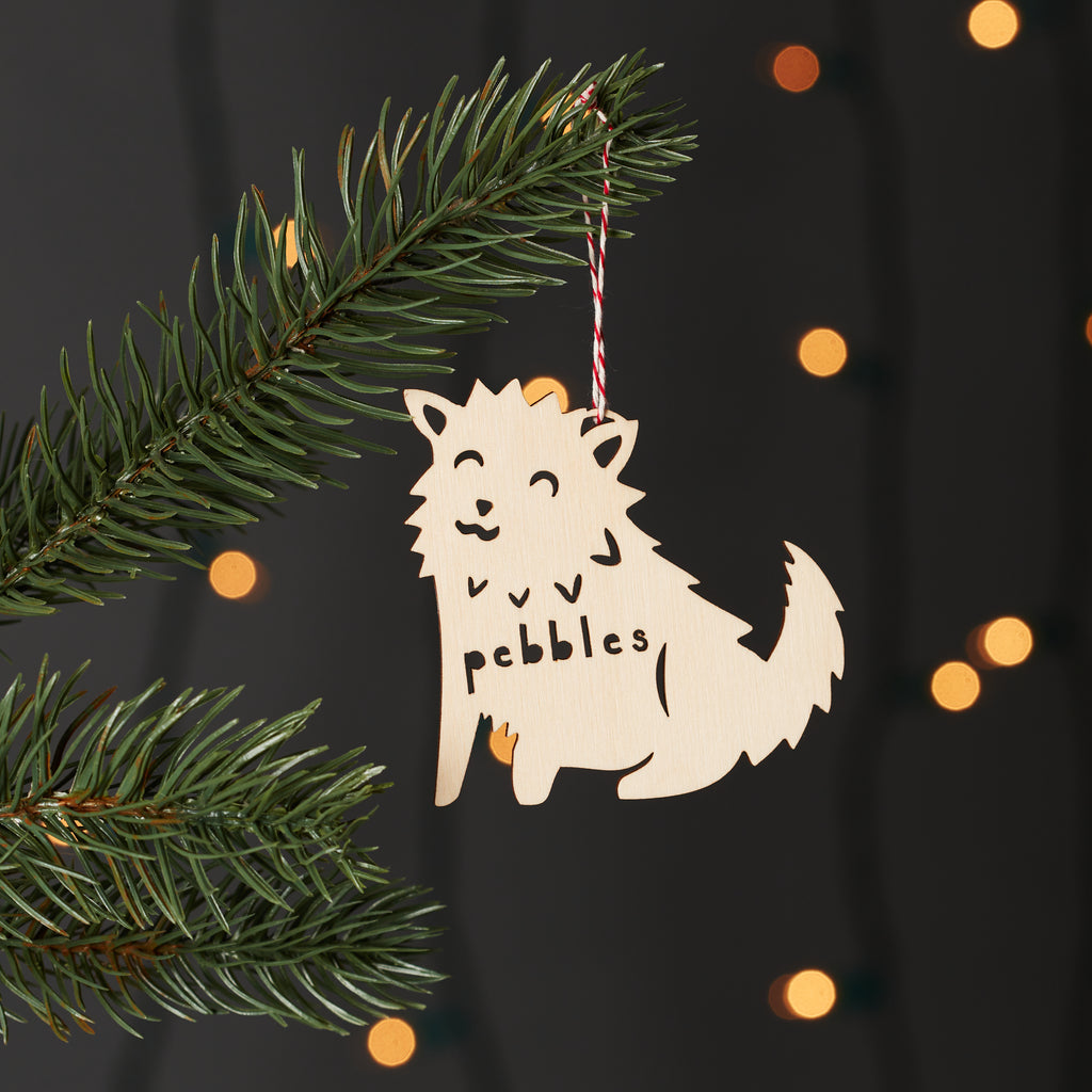 Fluffy Mix 2- Dog Custom Ornament