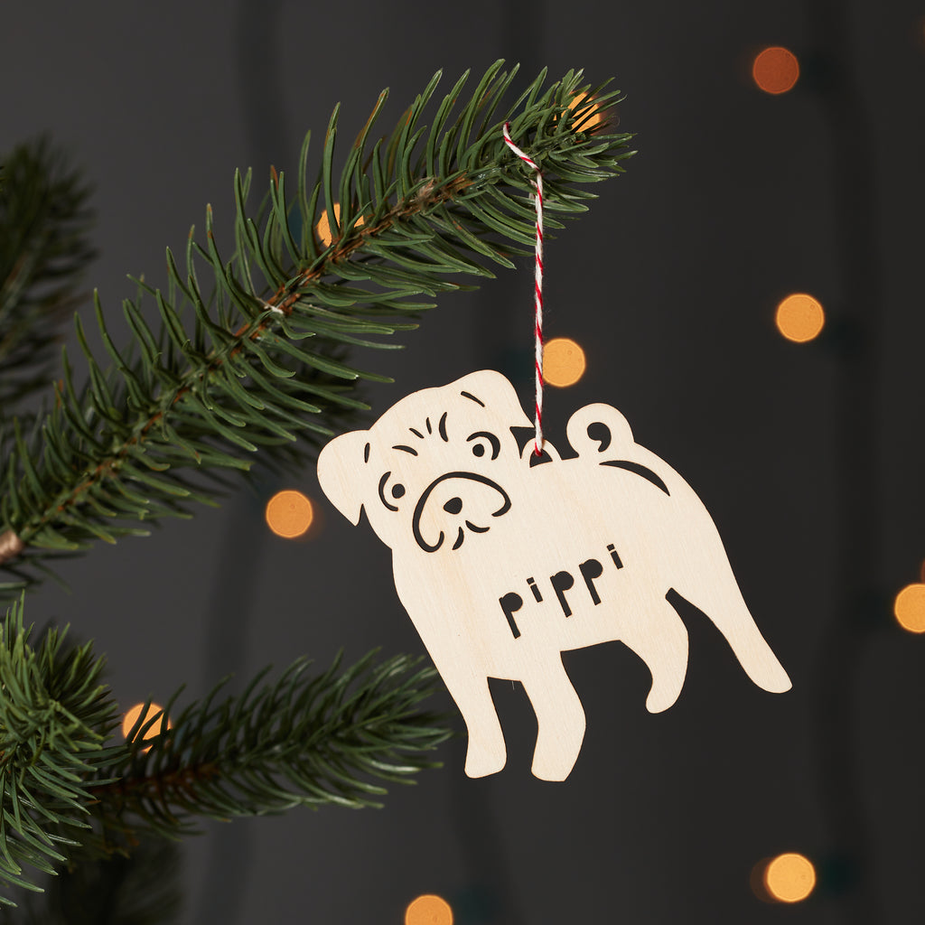 Pug - Dog Custom Ornament