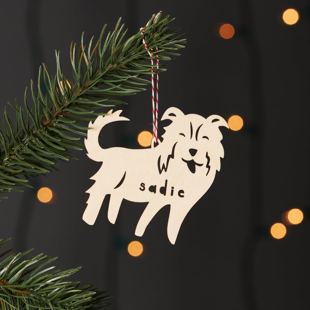 Border Collie/Australian Shepherd - Dog Custom Ornament
