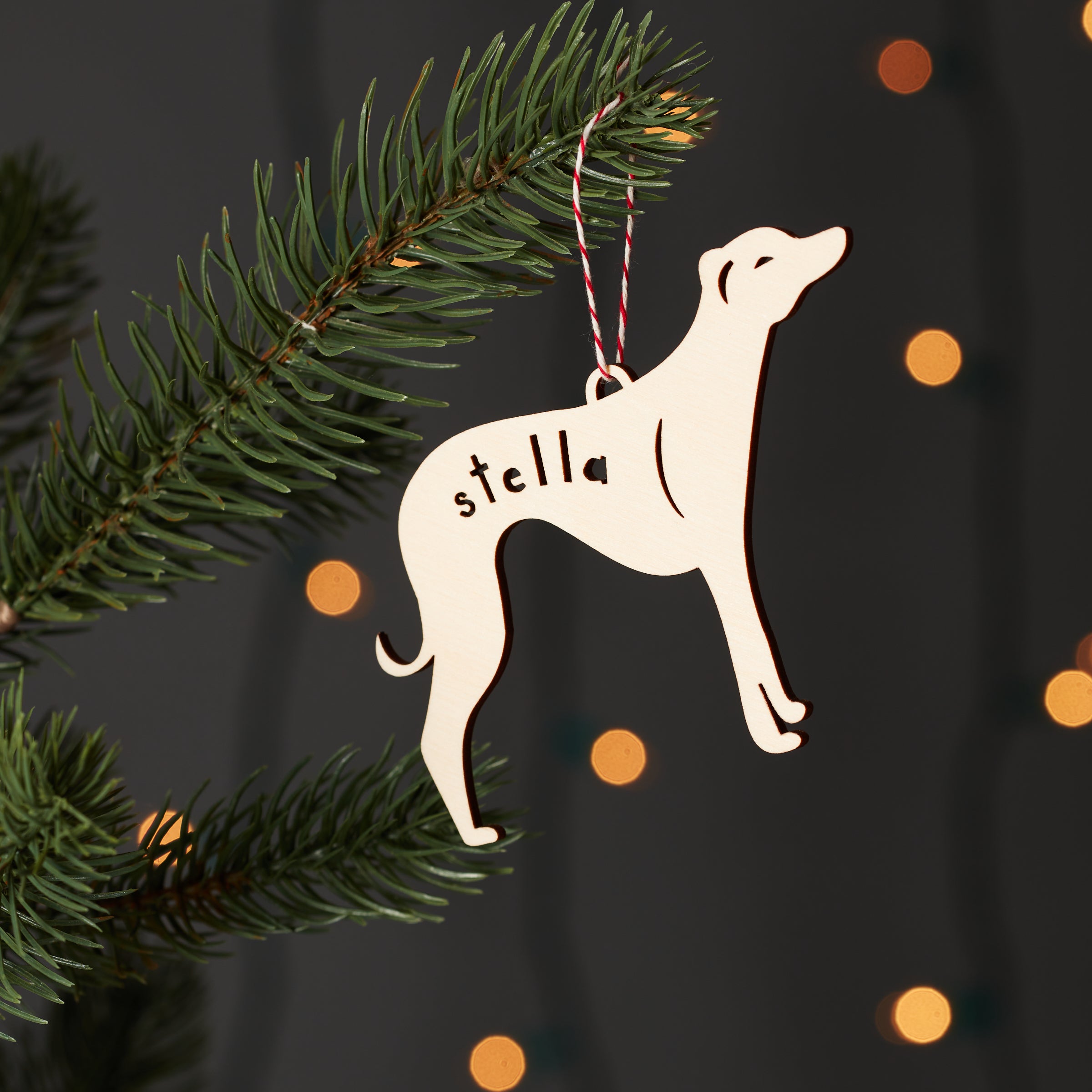 Greyhound/Hound Mix - Dog Custom Ornament