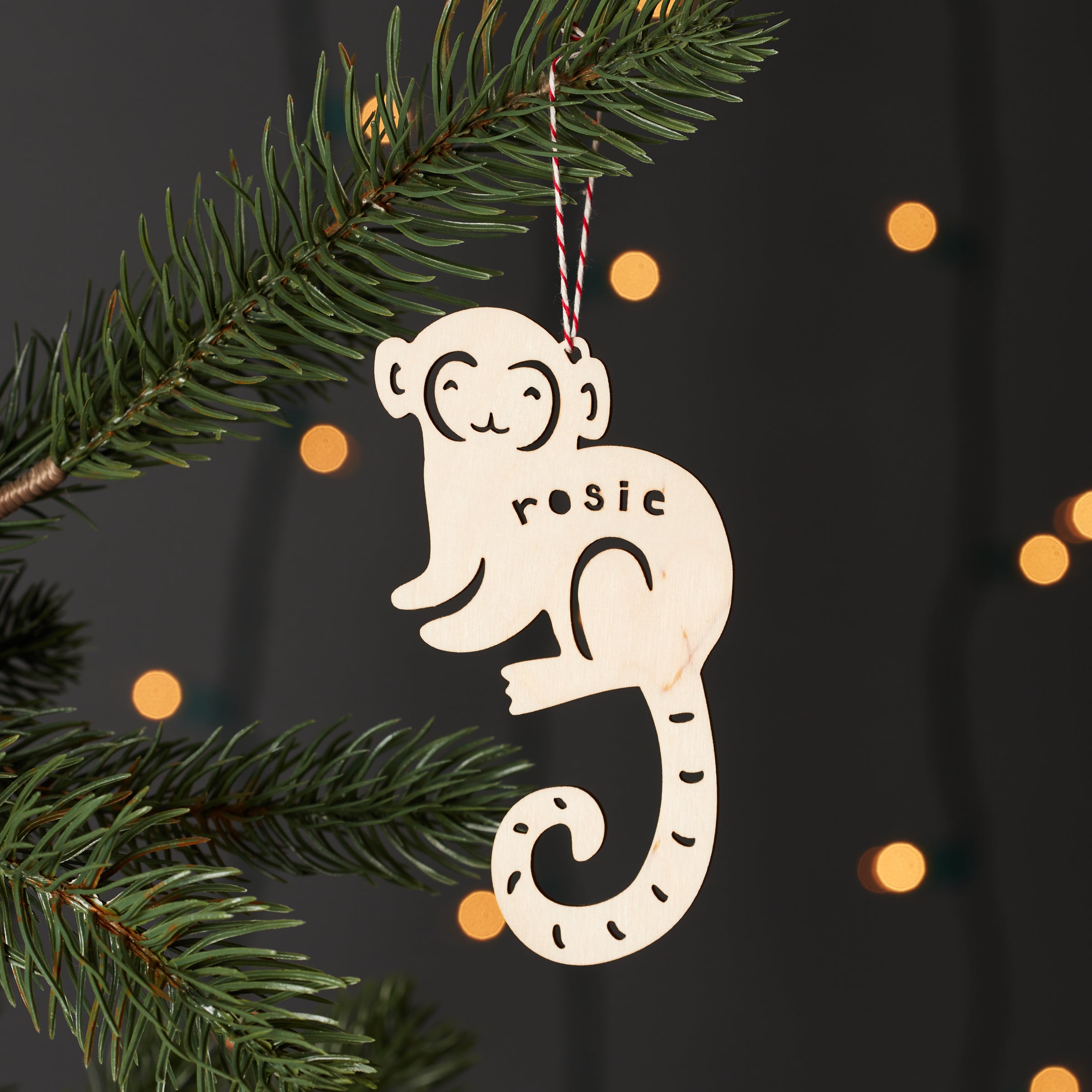 Monkey Custom Ornament