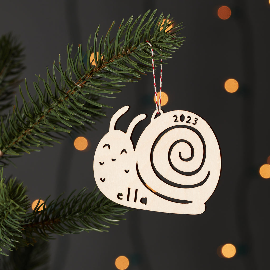 Snail Custom Ornament