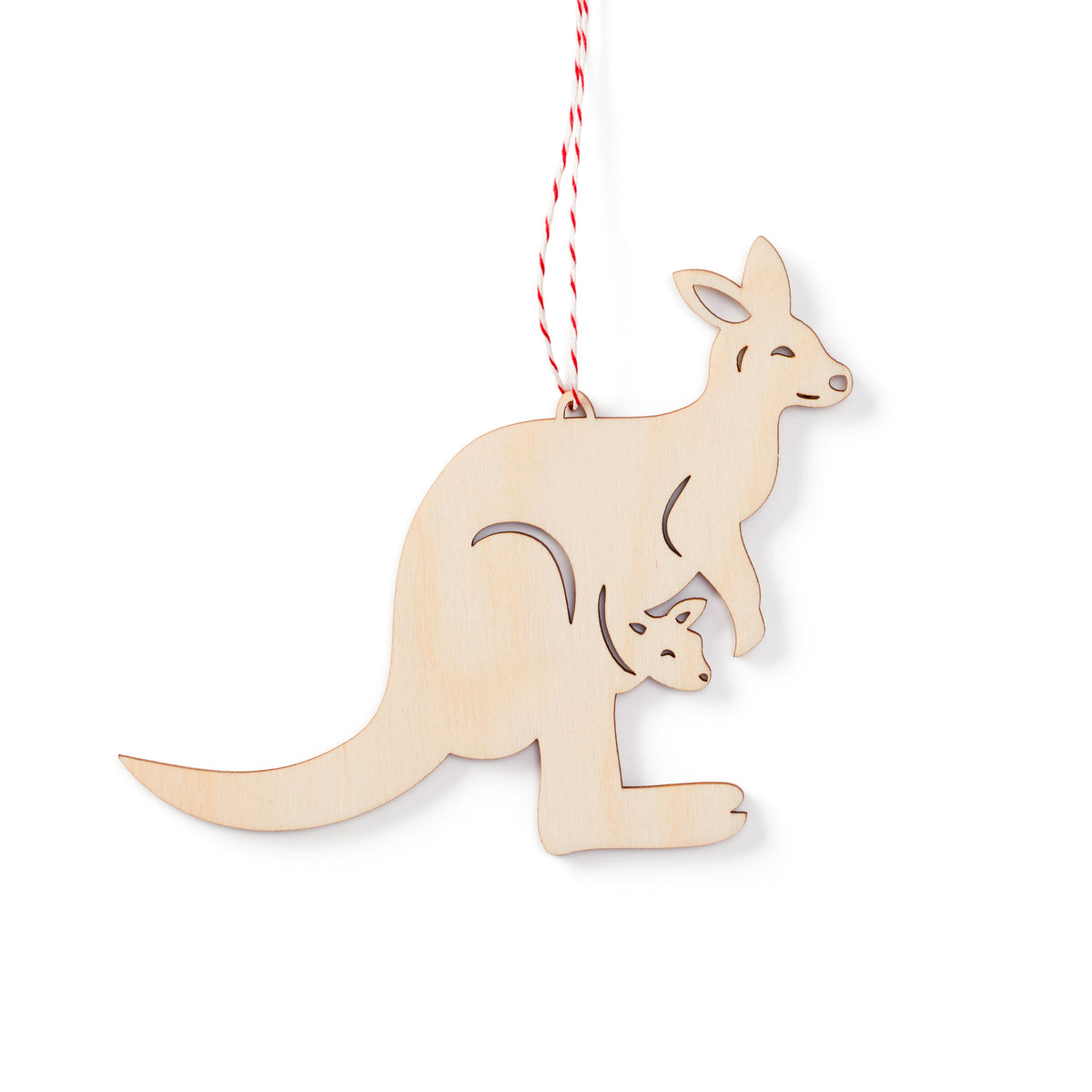 Kangaroo and Baby Ornament