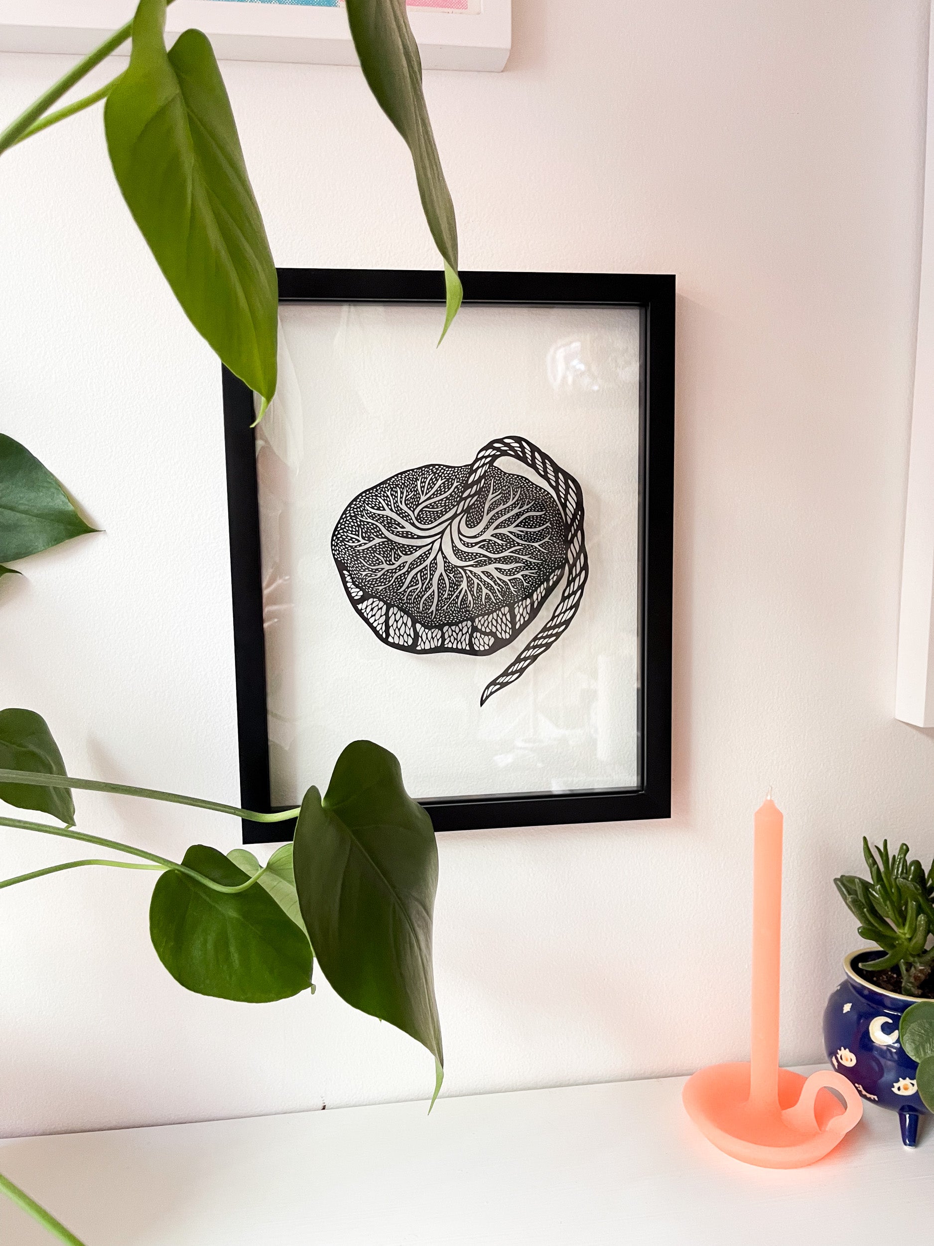 Anatomical Placenta Papercutting Artwork