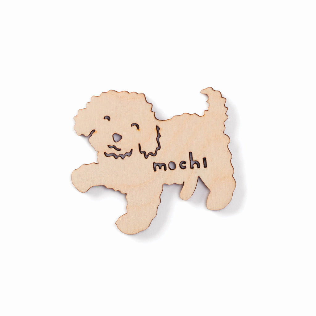 Poodle Toy Mix 1 Dog - Custom Wooden Magnet