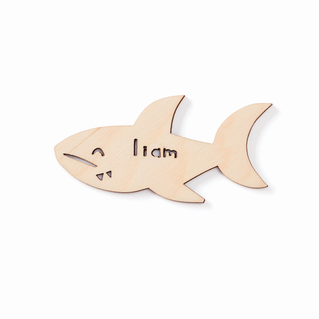 Shark - Custom Wooden Magnet