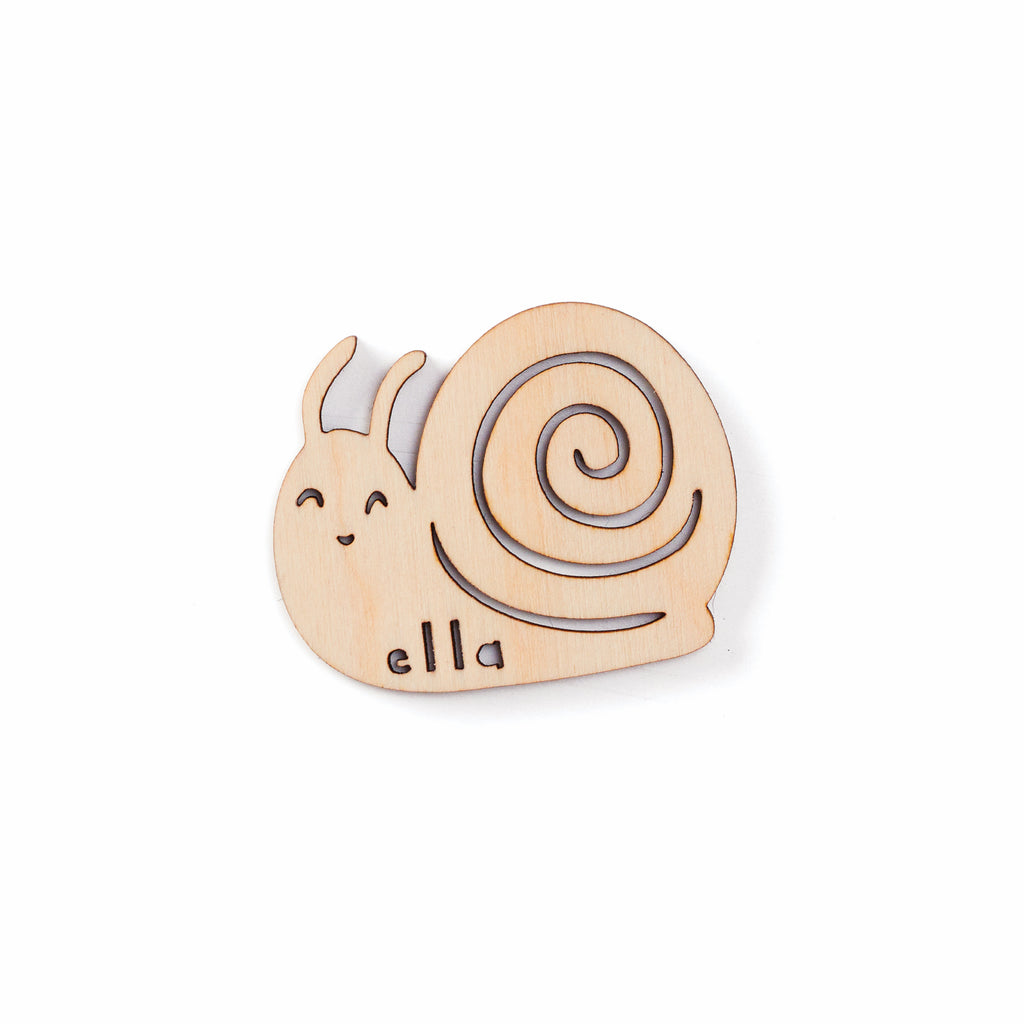 Snail - Custom Wooden Magnet