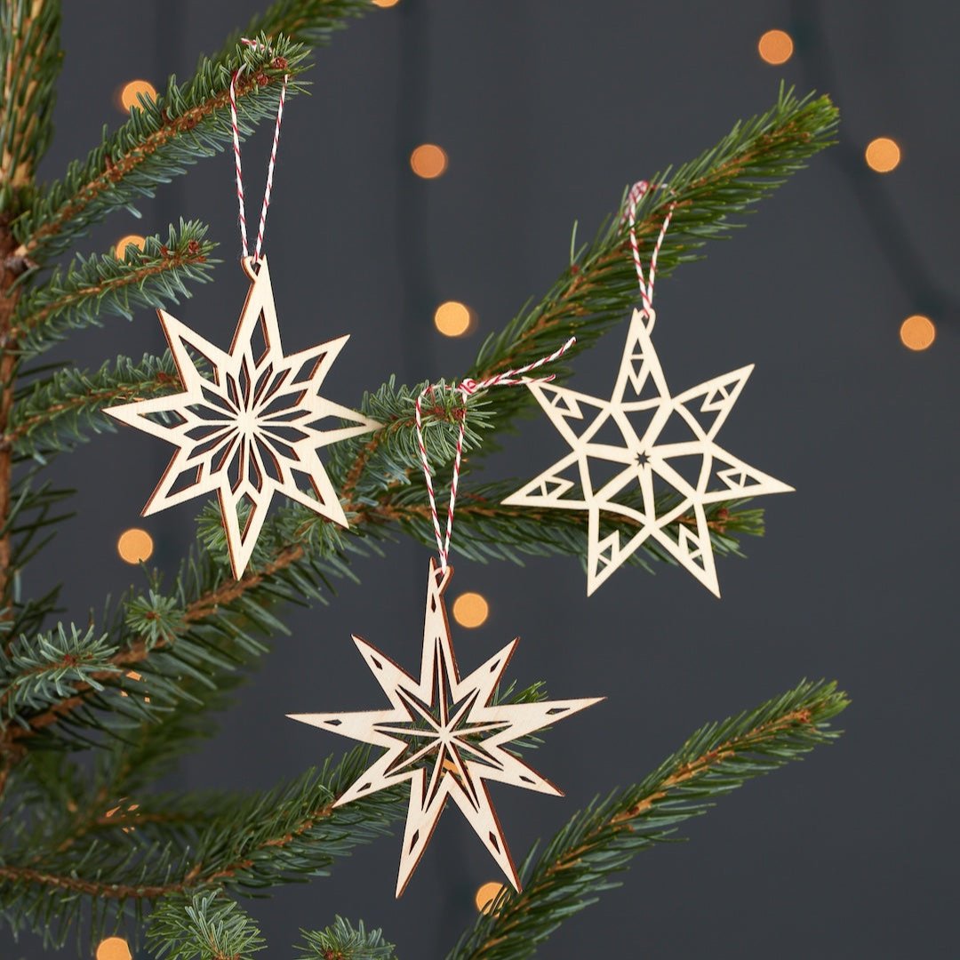 Snowflakes and Stars Ornaments