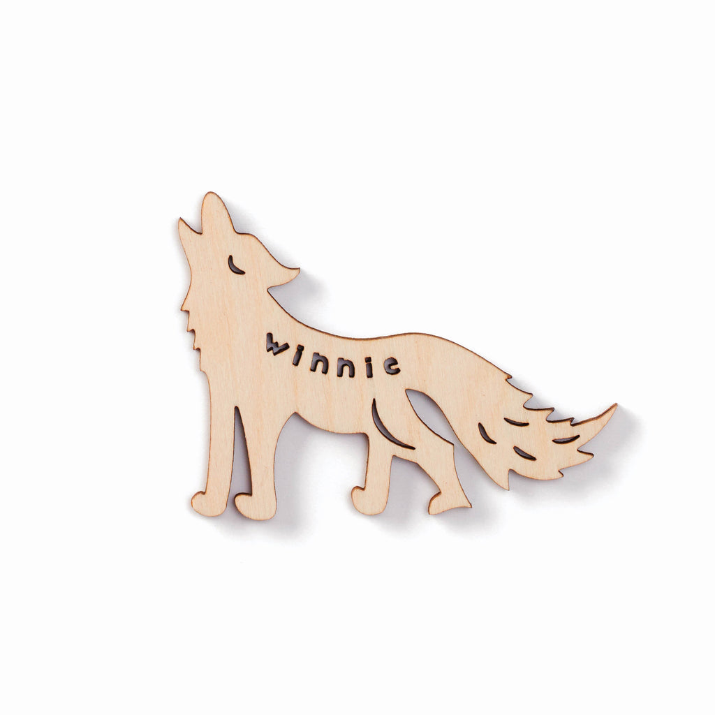 Wolf - Custom Wooden Magnet
