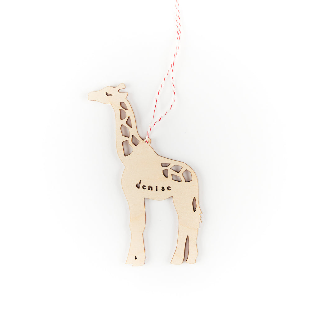 Custom Giraffe Ornament